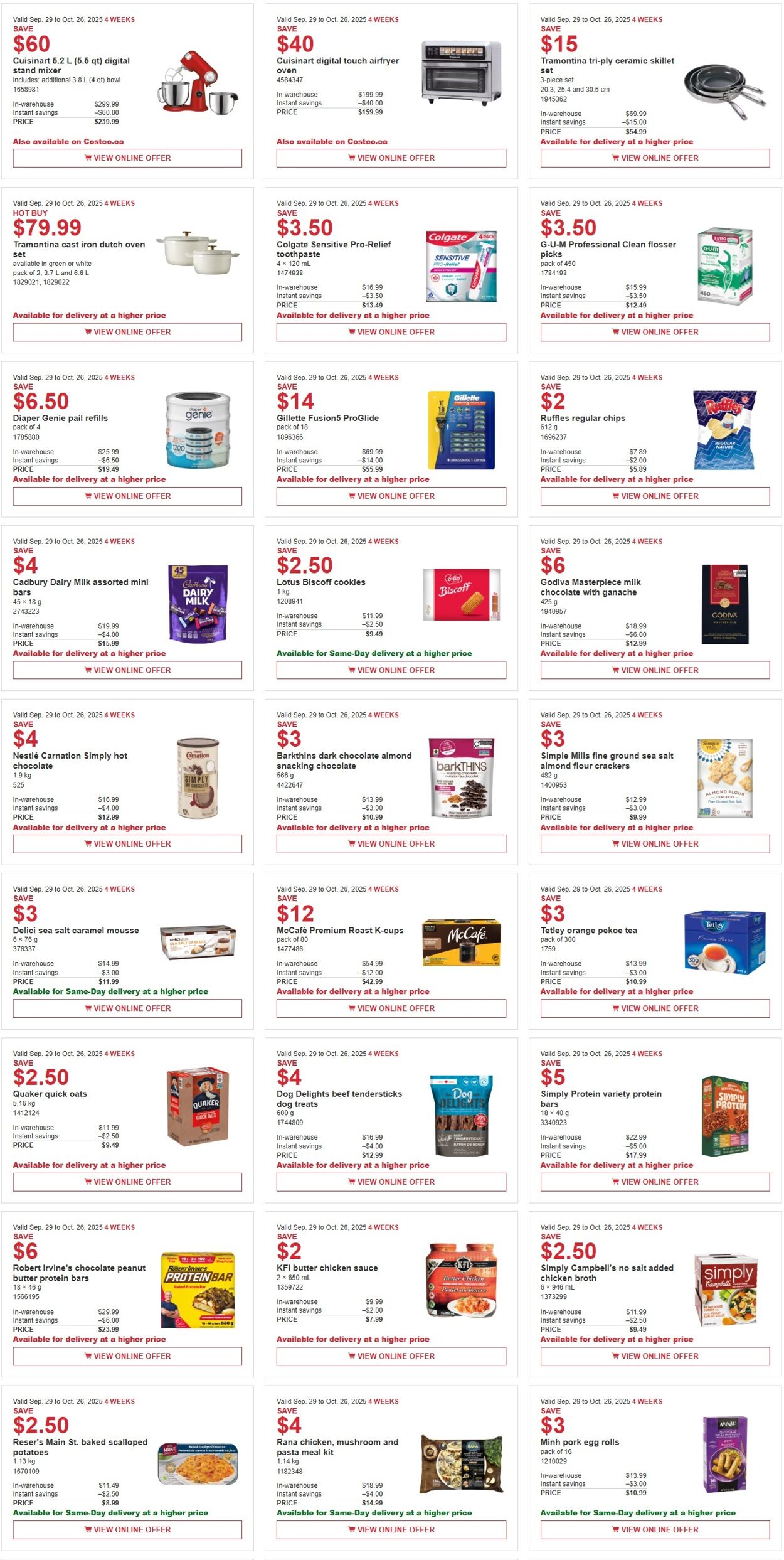 Flyer Costco 13.10.2025 - 26.10.2025