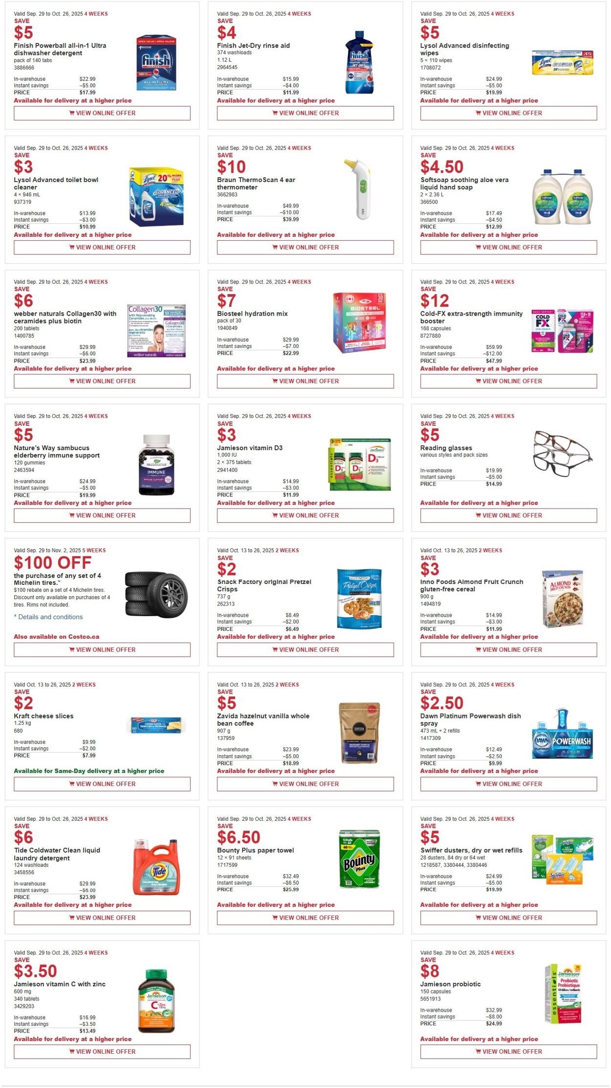 Flyer Costco 13.10.2025 - 26.10.2025