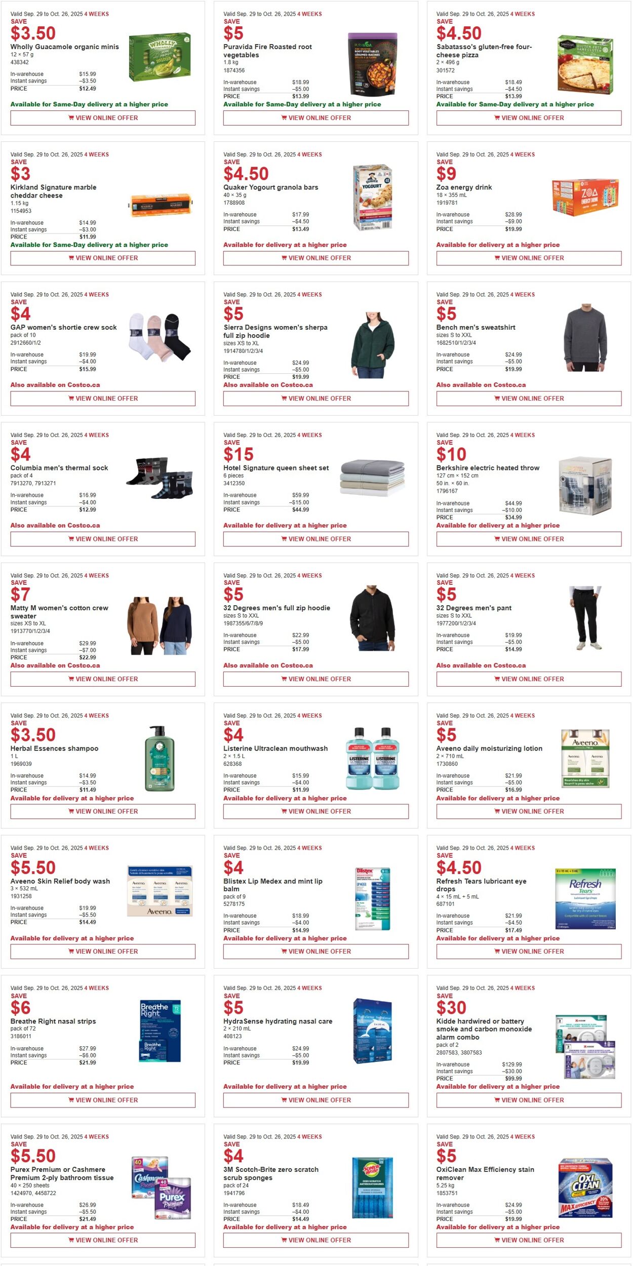 Flyer Costco 13.10.2025 - 26.10.2025