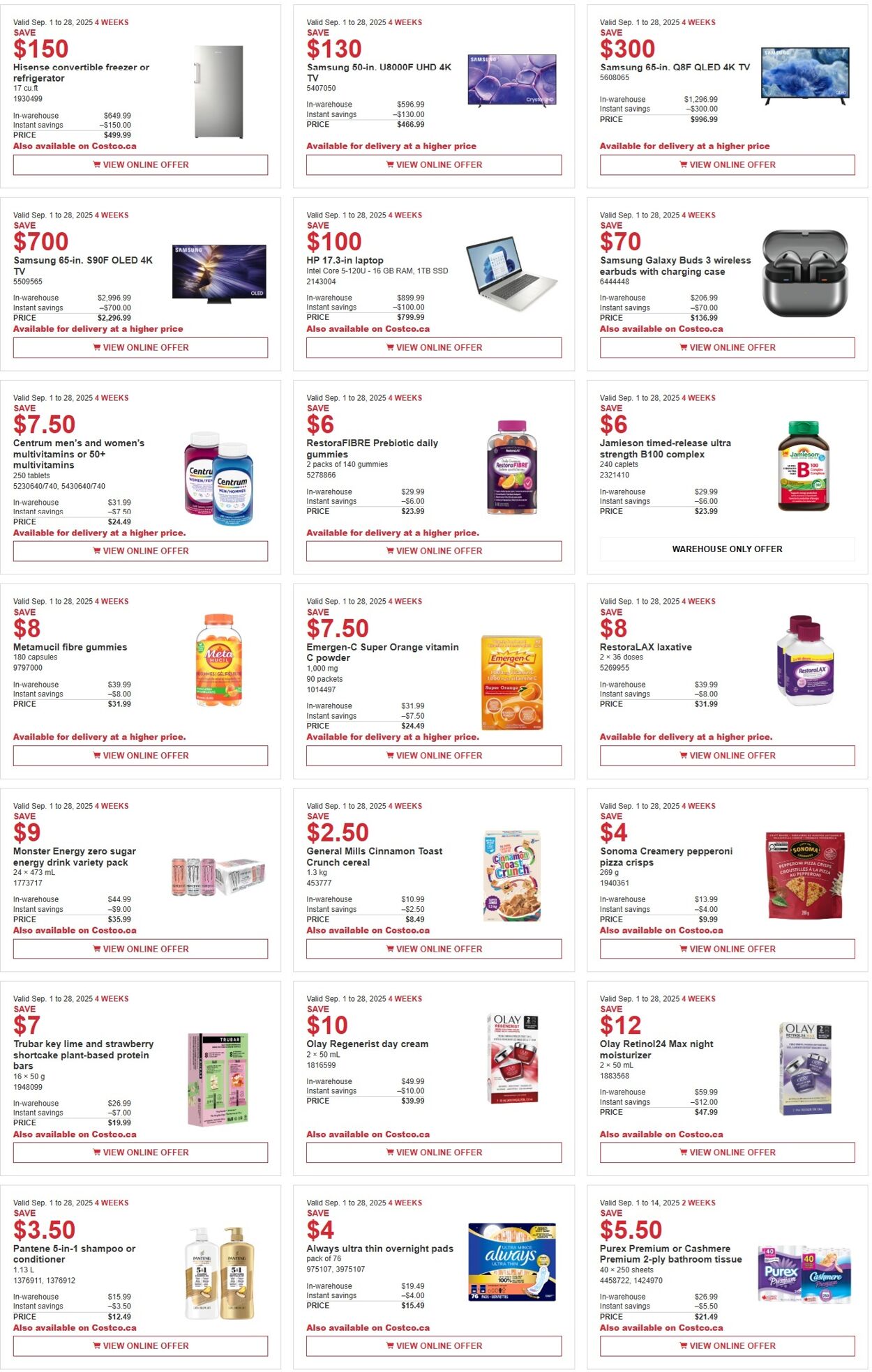 Flyer Costco 01.09.2025 - 14.09.2025