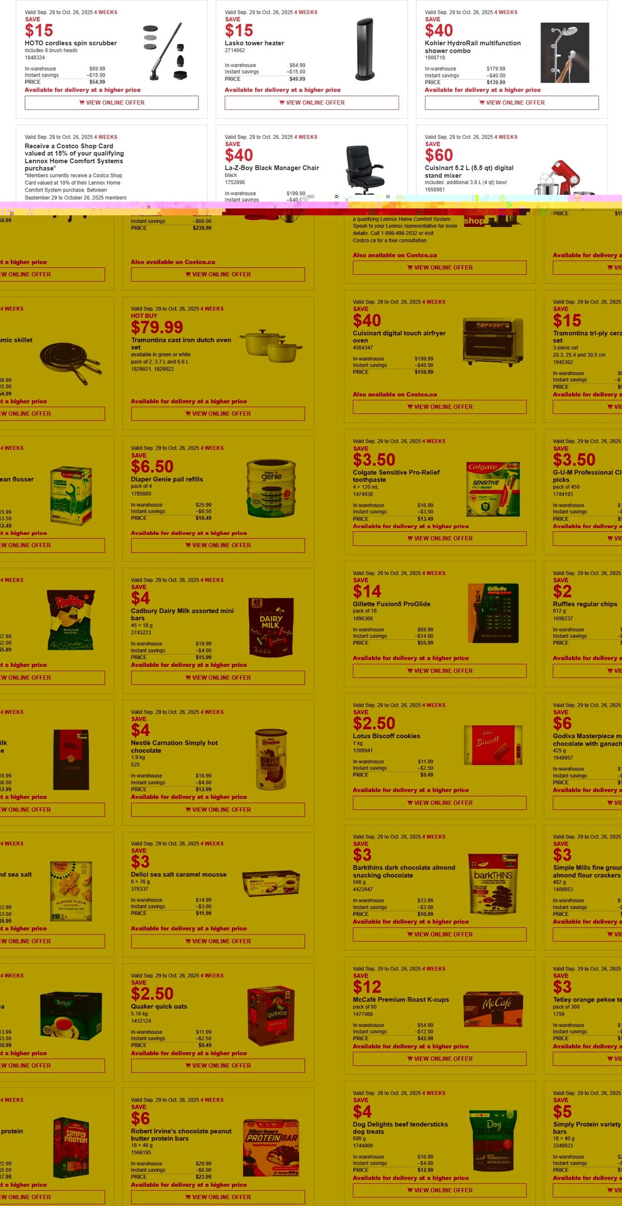 Flyer Costco 29.09.2025 - 12.10.2025