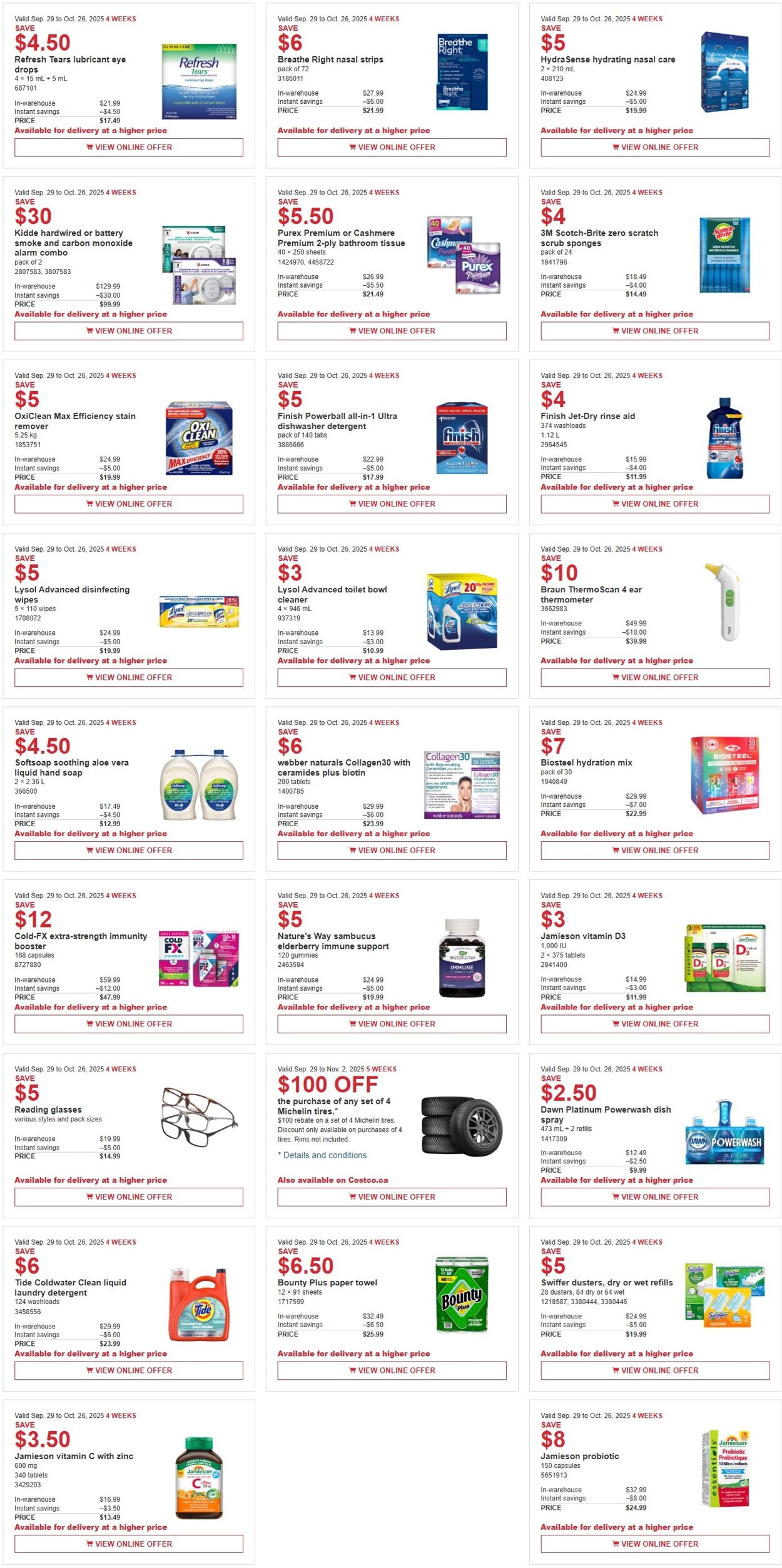 Flyer Costco 29.09.2025 - 12.10.2025