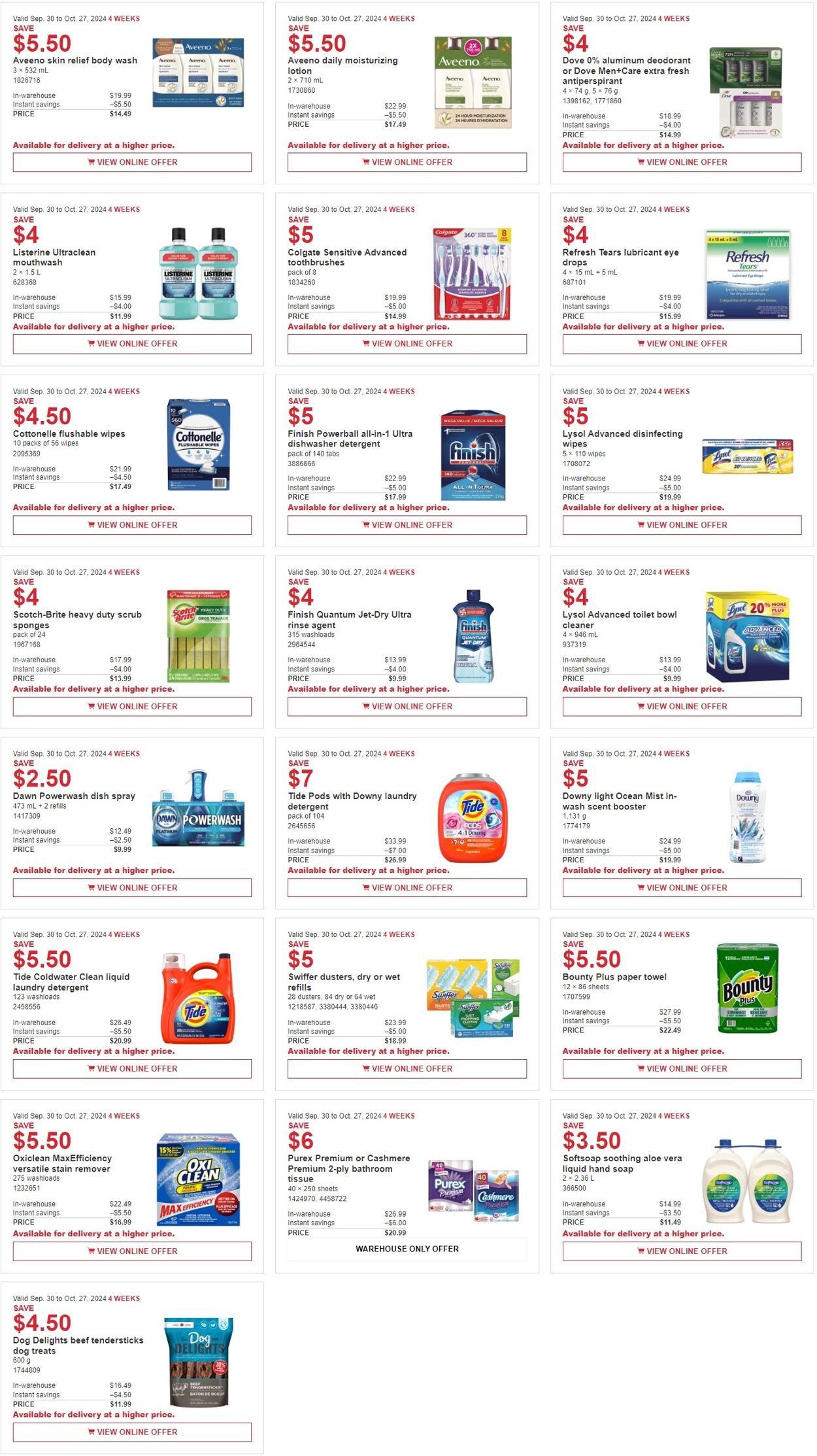 Flyer Costco 30.09.2024 - 27.10.2024