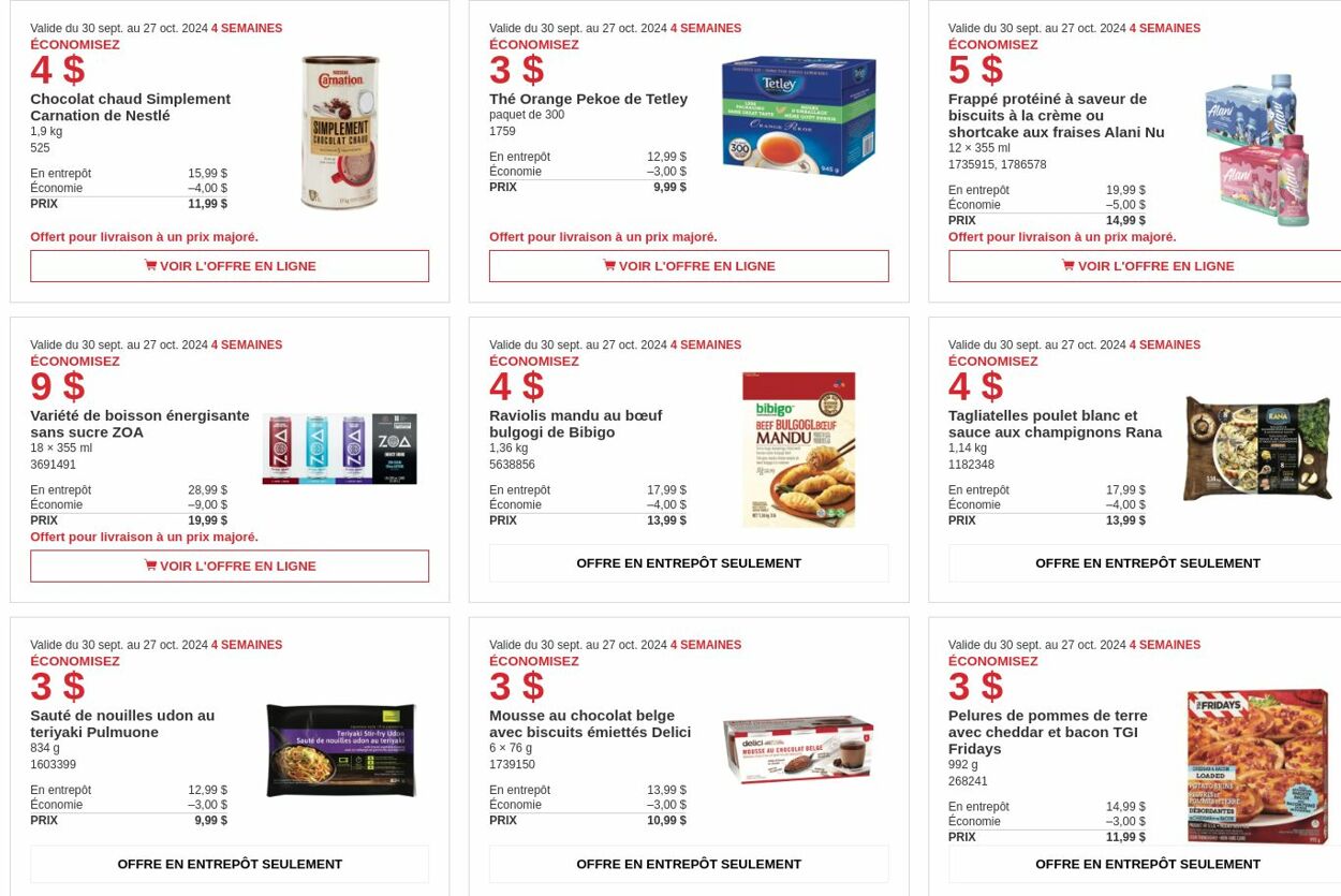 Flyer Costco 30.09.2024 - 27.10.2024