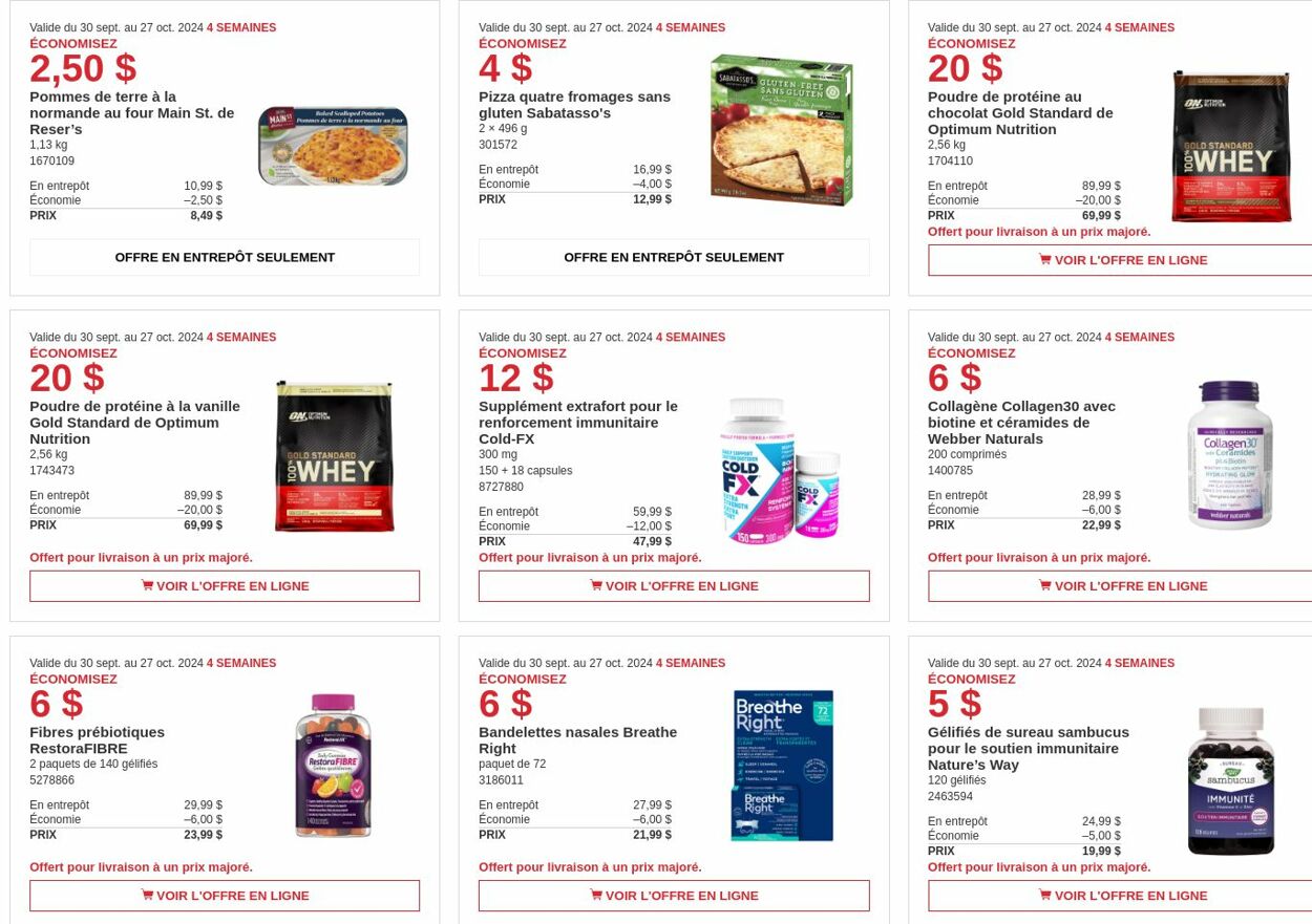 Flyer Costco 30.09.2024 - 27.10.2024