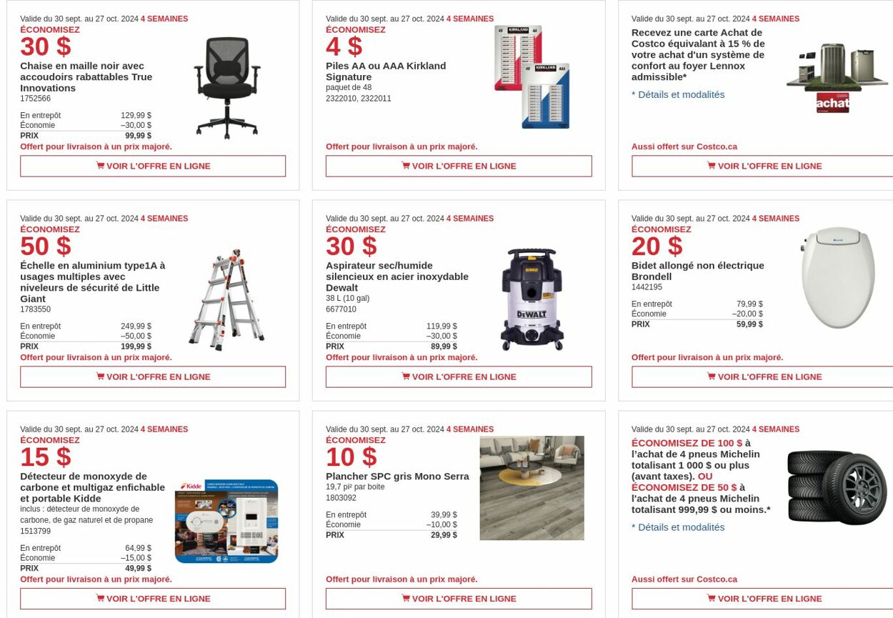 Flyer Costco 30.09.2024 - 27.10.2024