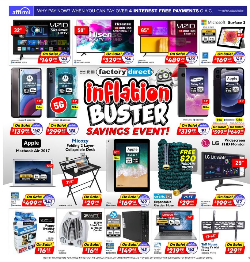 Flyer Factory Direct 25.01.2023 - 31.01.2023