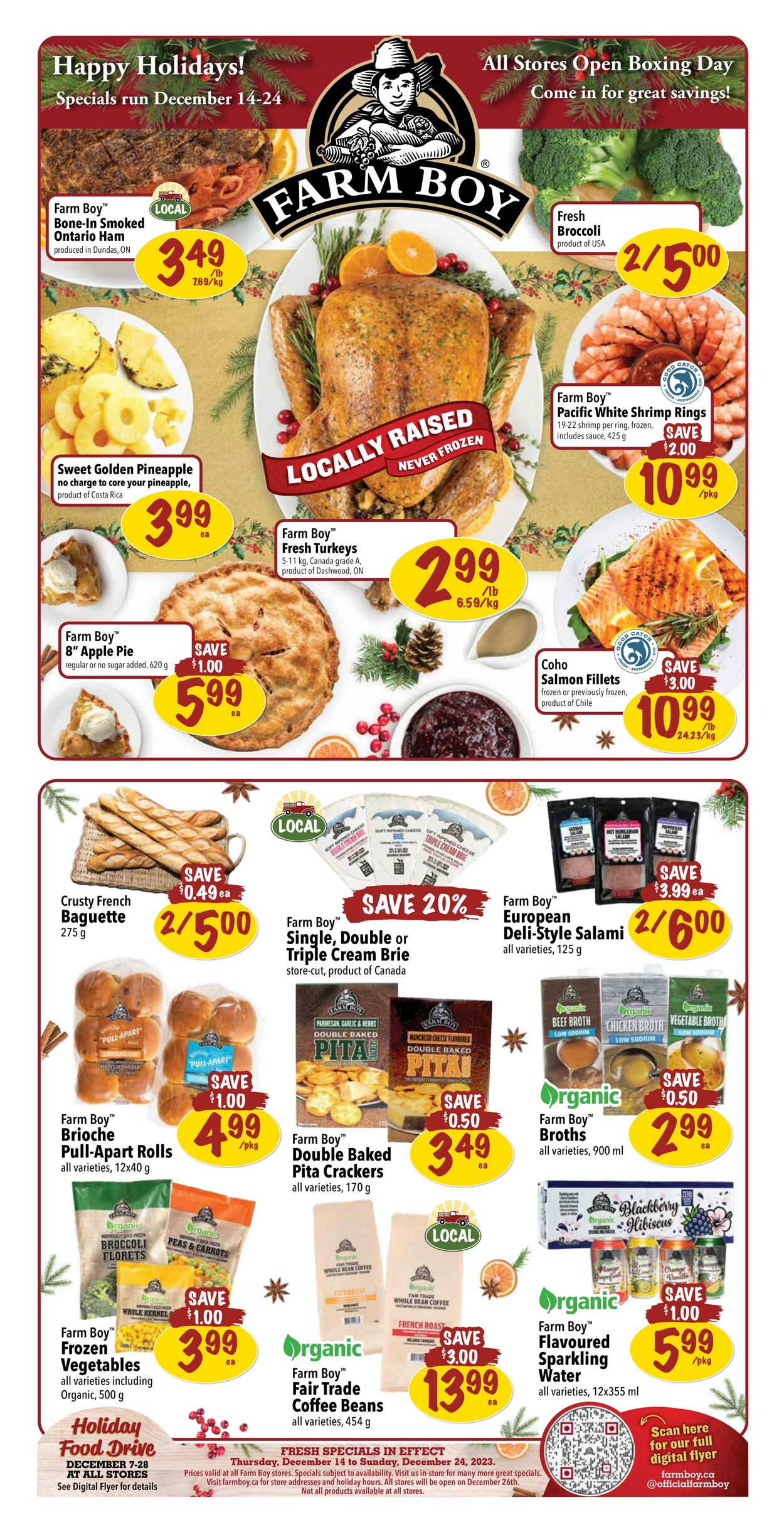 Farm Boy Promotional Flyer Christmas Valid from 14.12 to 24.12