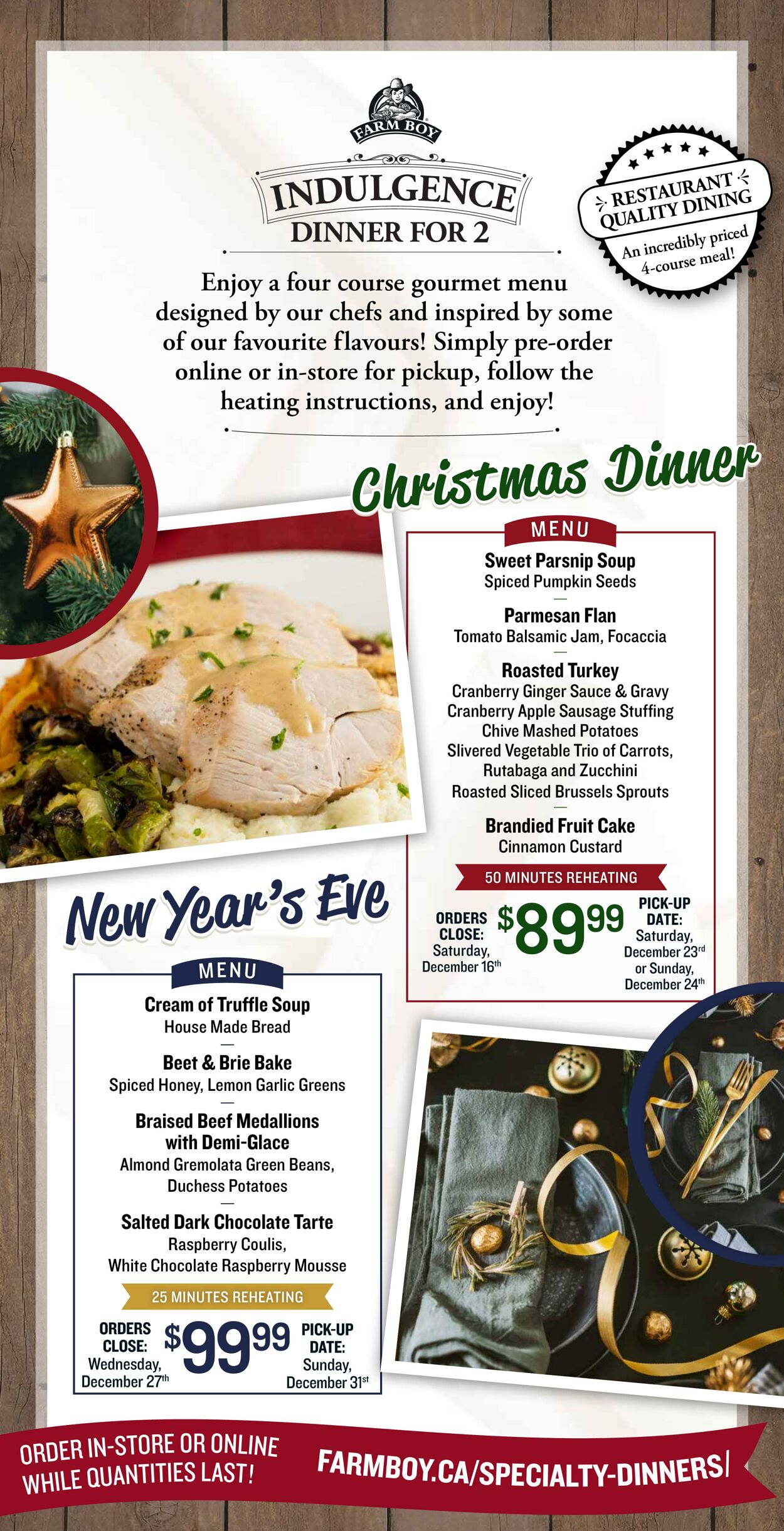 Farm Boy Promotional Flyer Christmas Valid from 14.12 to 24.12