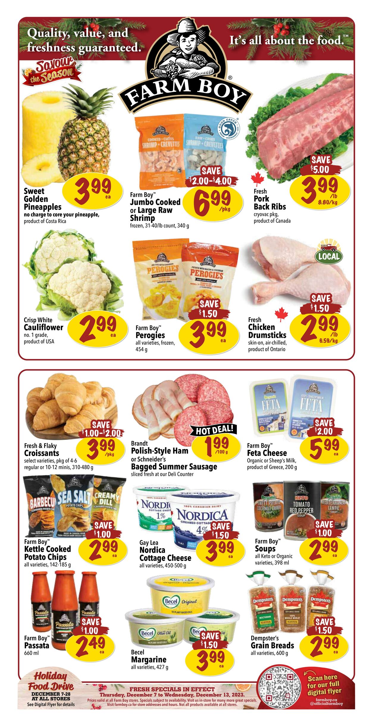 Farm Boy Promotional Flyer Christmas Valid from 07.12 to 13.12