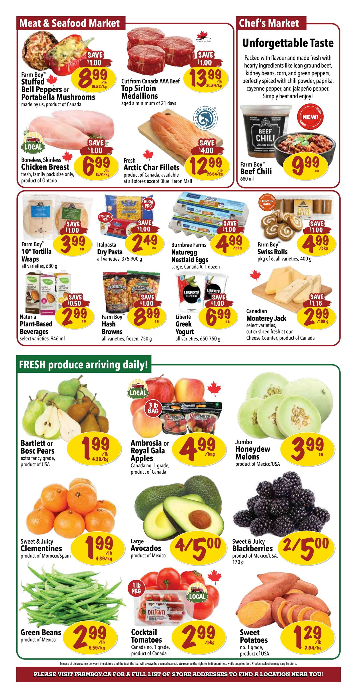 Farm Boy Promotional Flyer Christmas Valid from 07.12 to 13.12