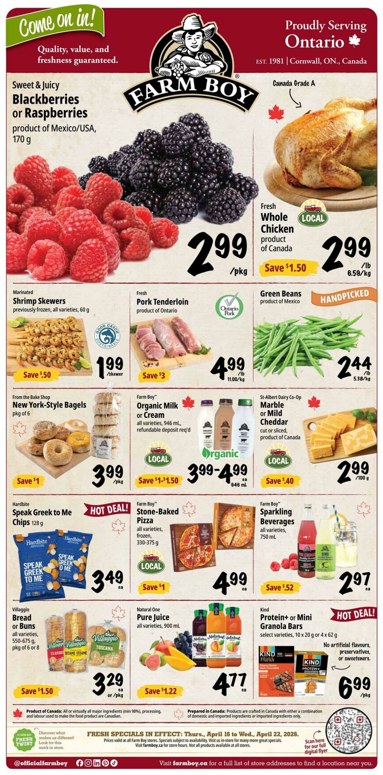 Farm Boy Promotional flyers