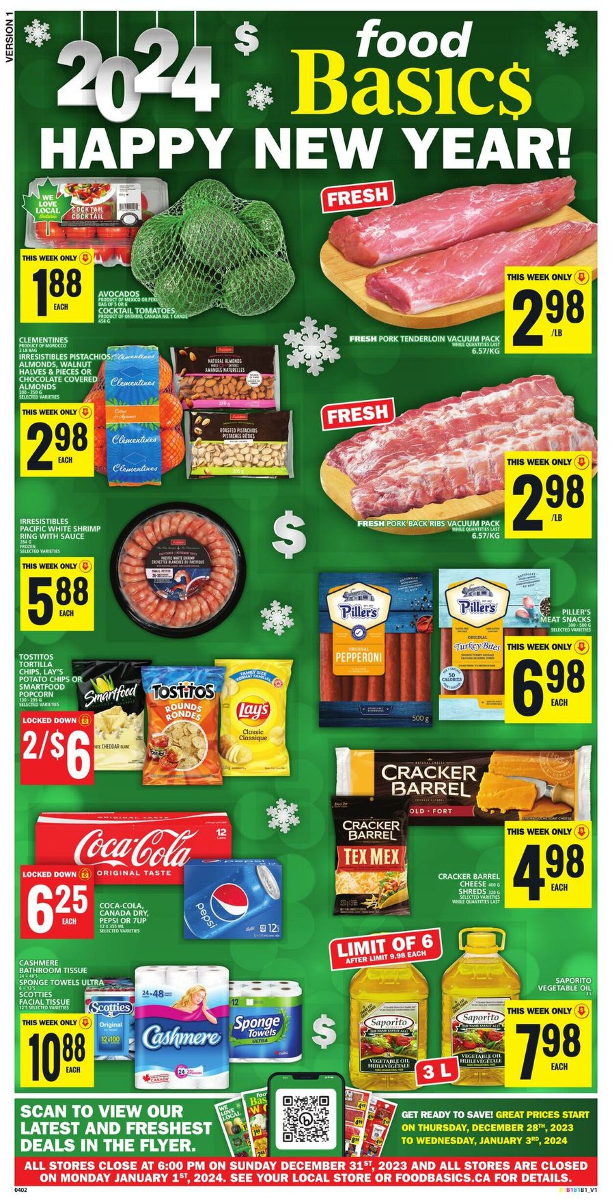 Flyer Food Basics 28.12.2023 - 03.01.2024