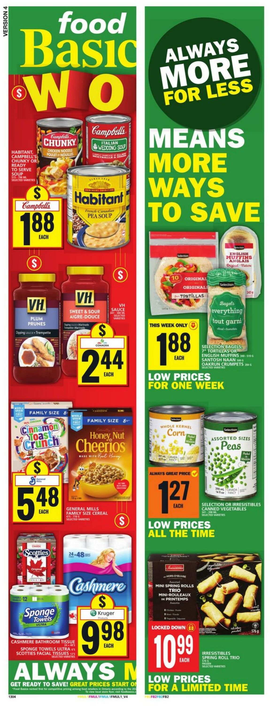 Food Basics Promotional flyers