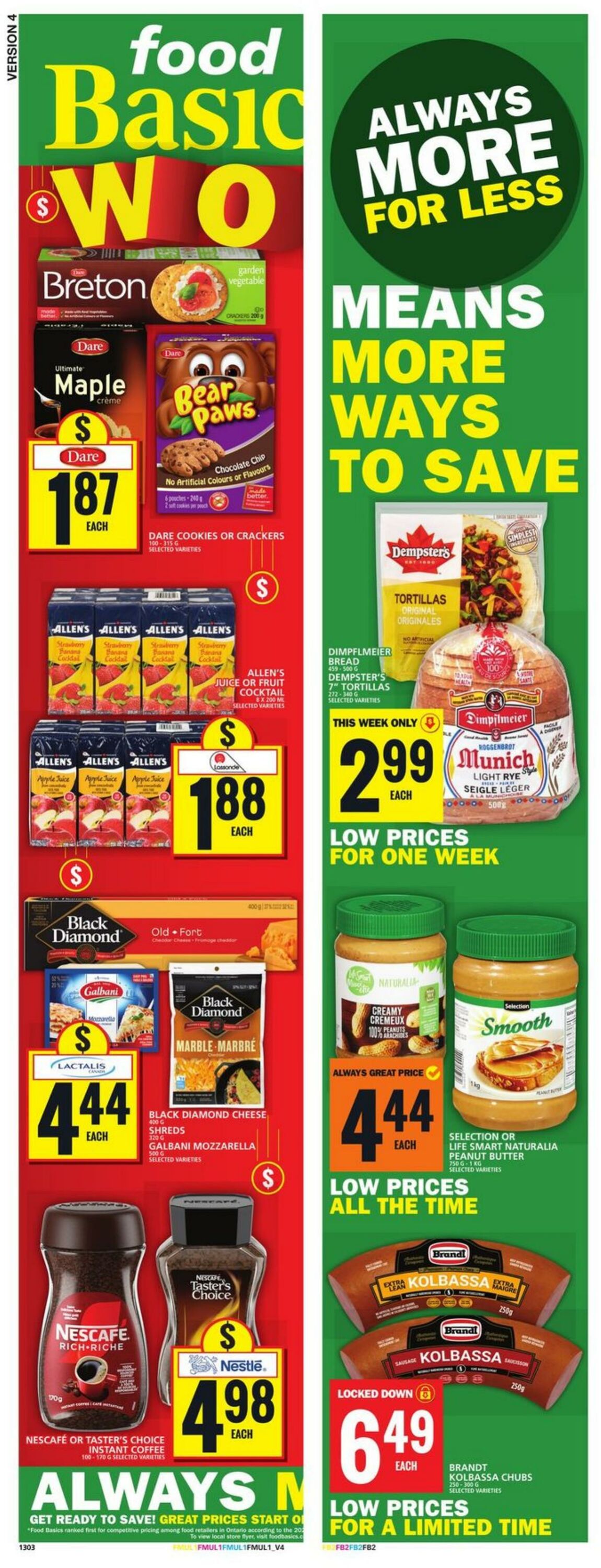 Food Basics Promotional flyers