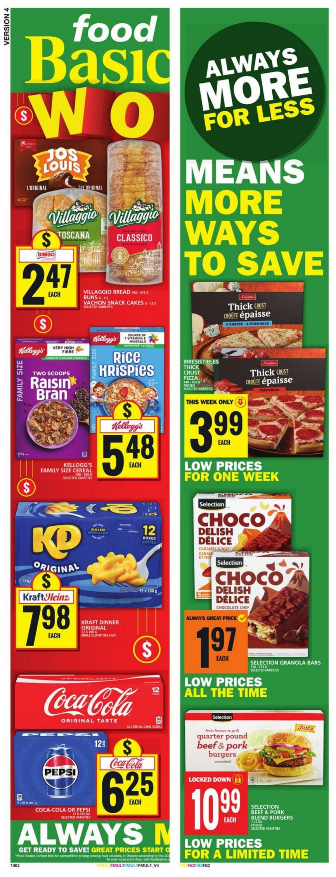 Food Basics Promotional flyers