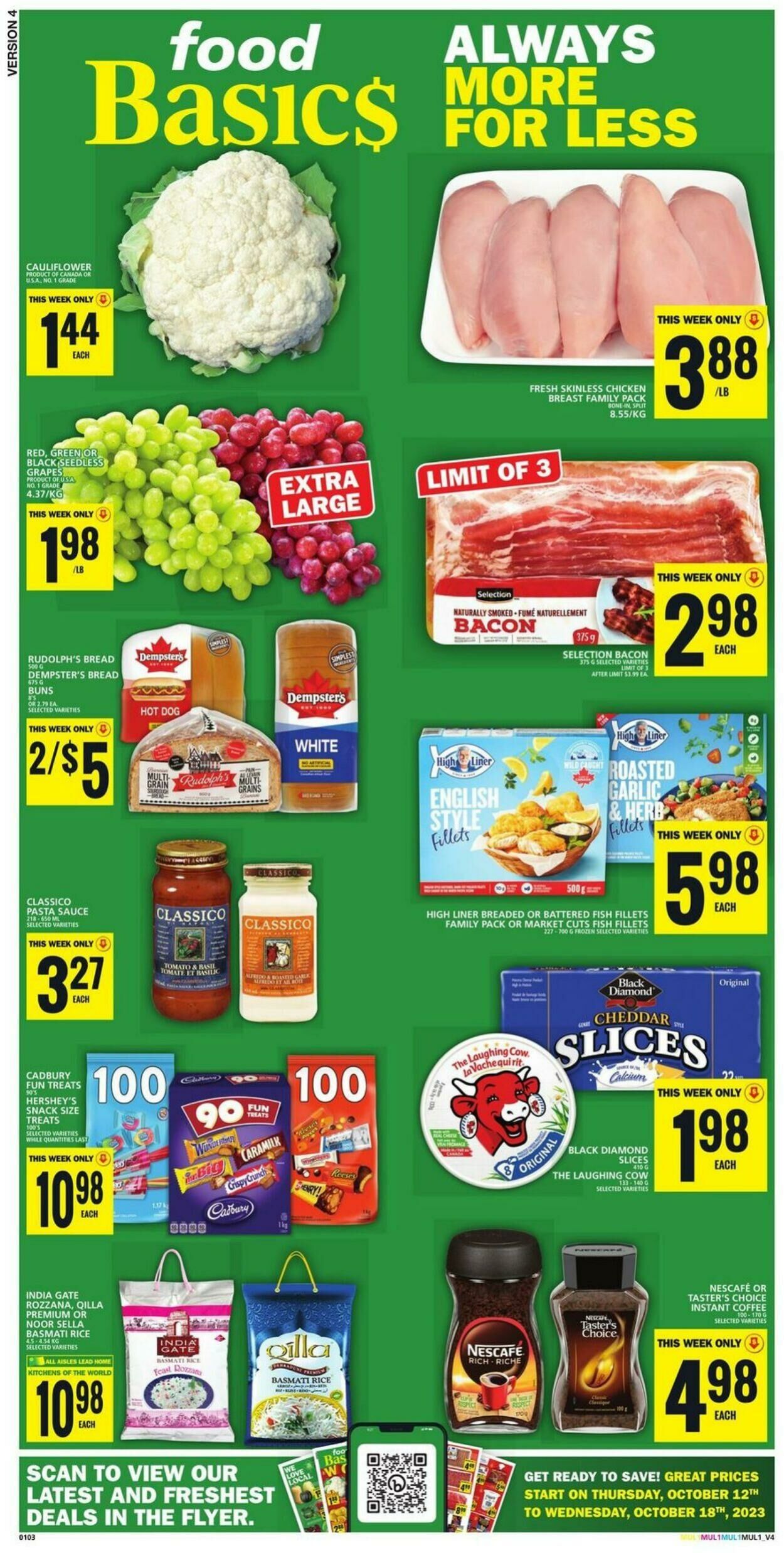 Flyer Food Basics 12.10.2023 - 18.10.2023