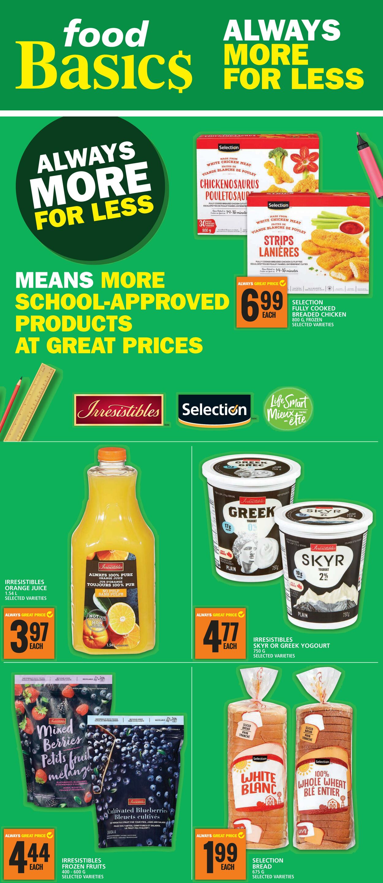 Flyer Food Basics 29.08.2024 - 04.09.2024