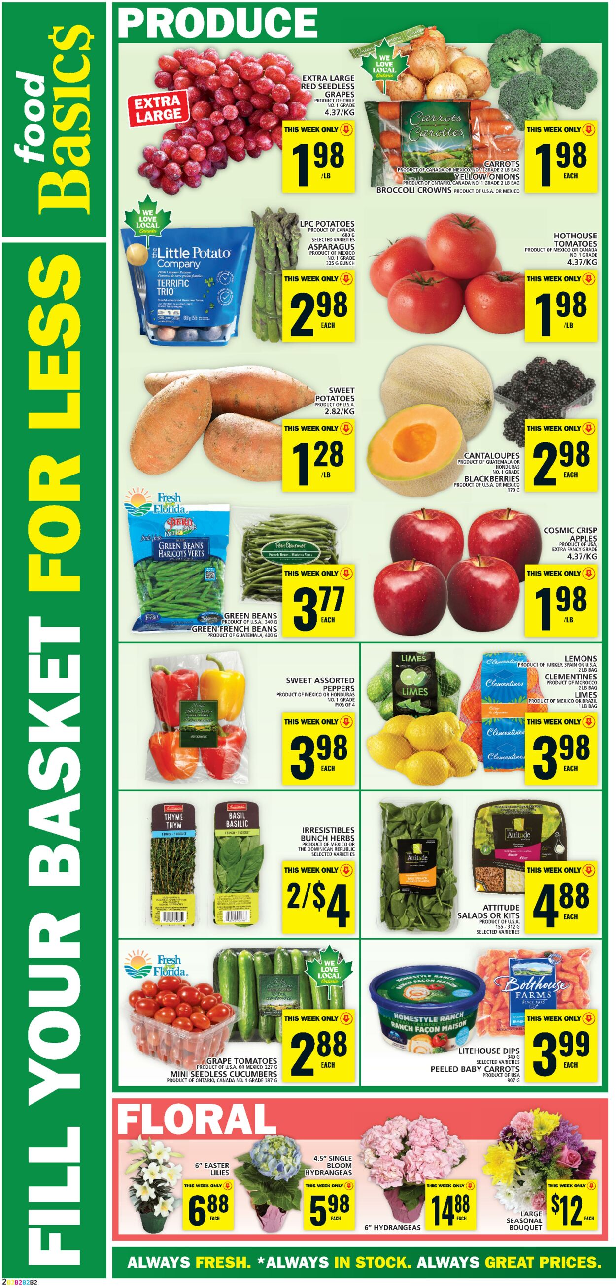 Food Basics Promotional Flyer - Easter - Valid from 30.03 to 05.04 ...