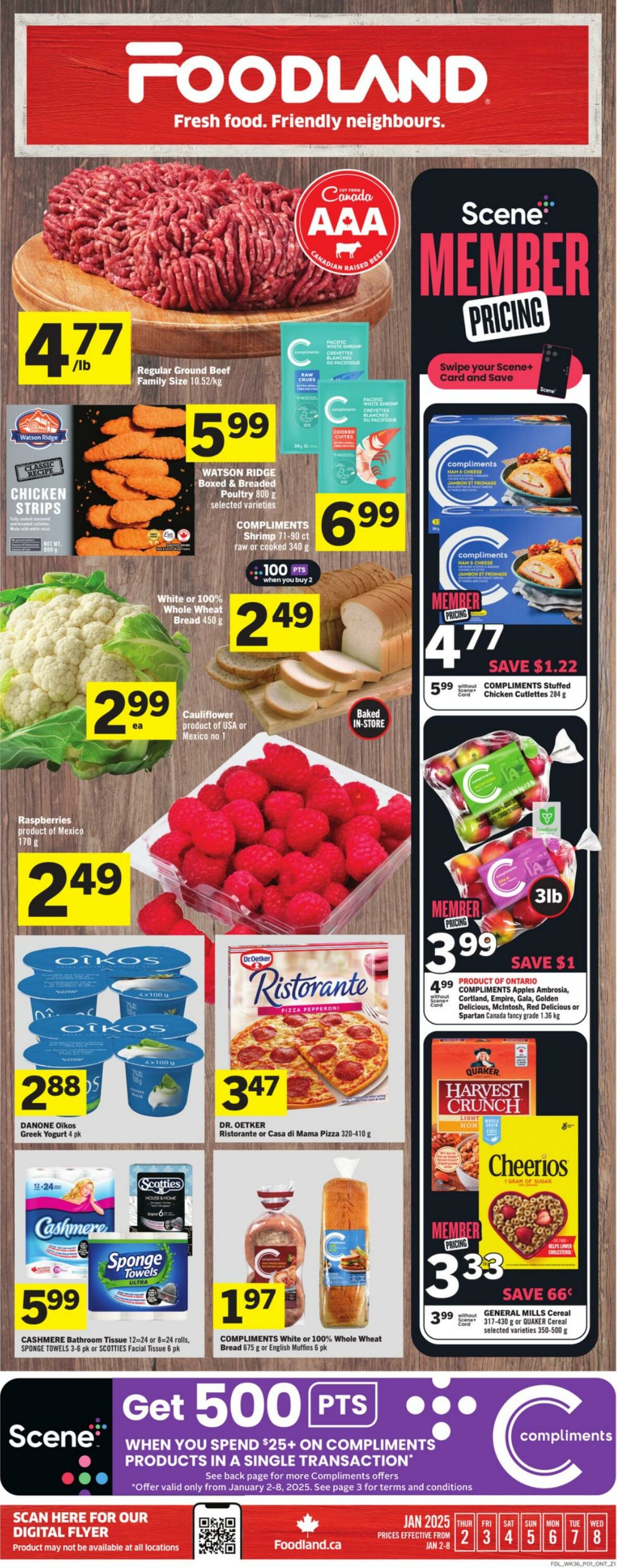 Flyer Foodland 02.01.2025 - 08.01.2025