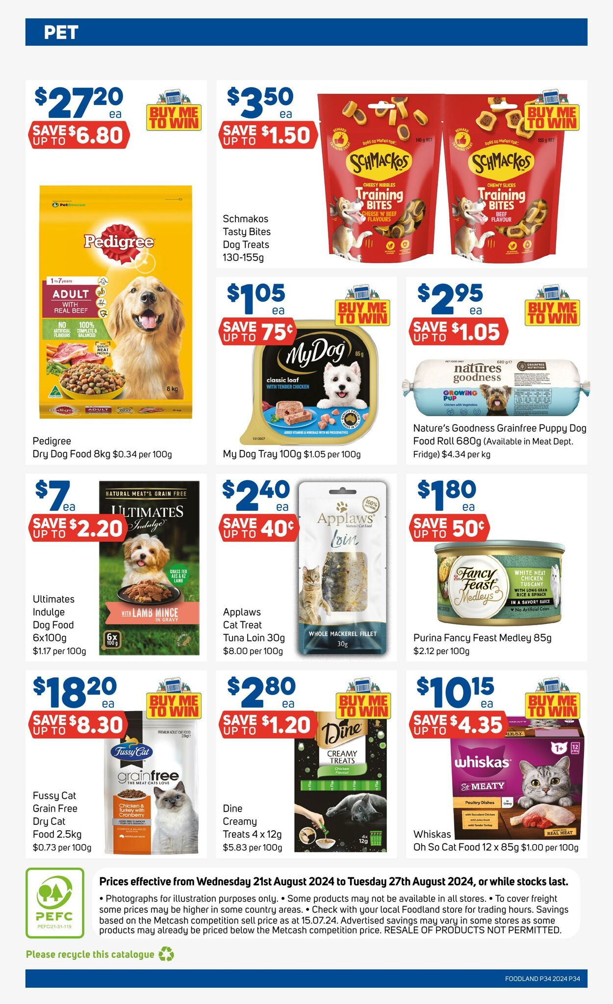 Flyer Foodland 21.08.2024 - 27.08.2024