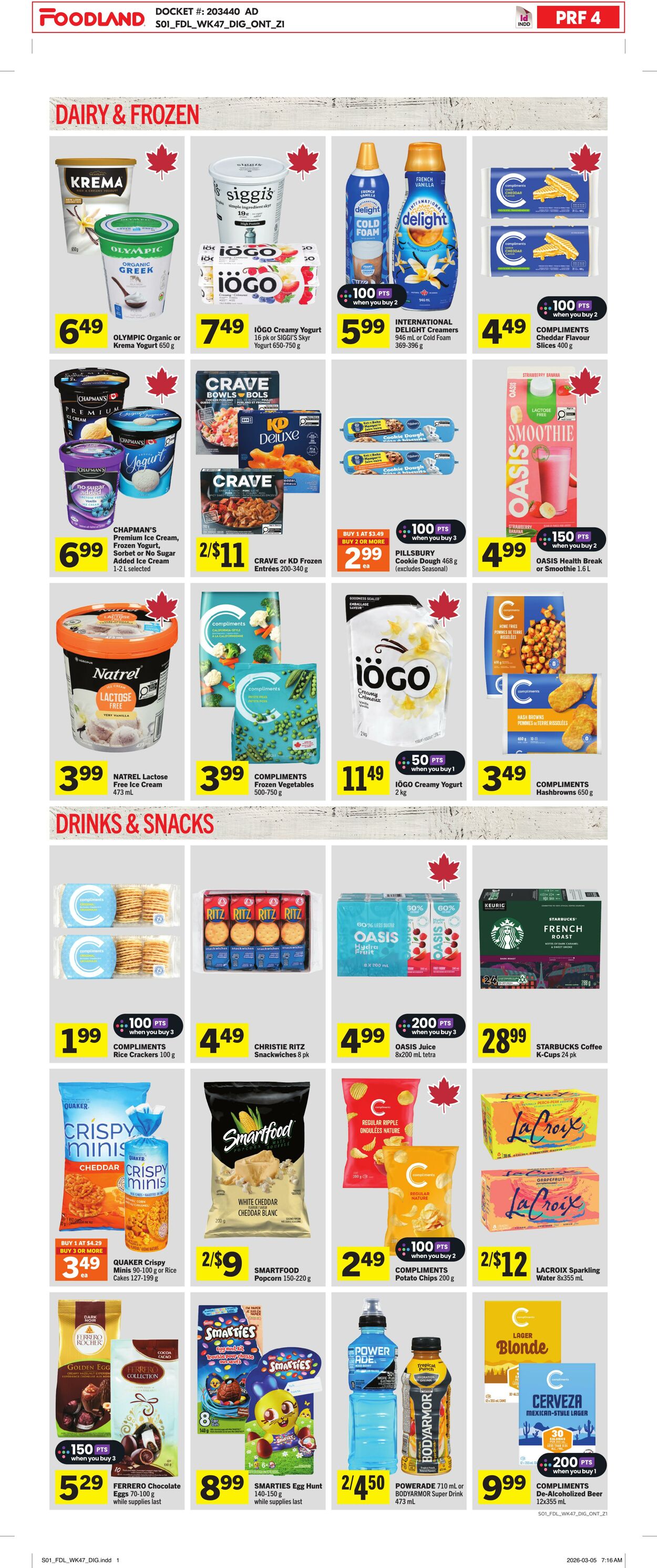 Flyer Foodland 19.03.2026 - 25.03.2026