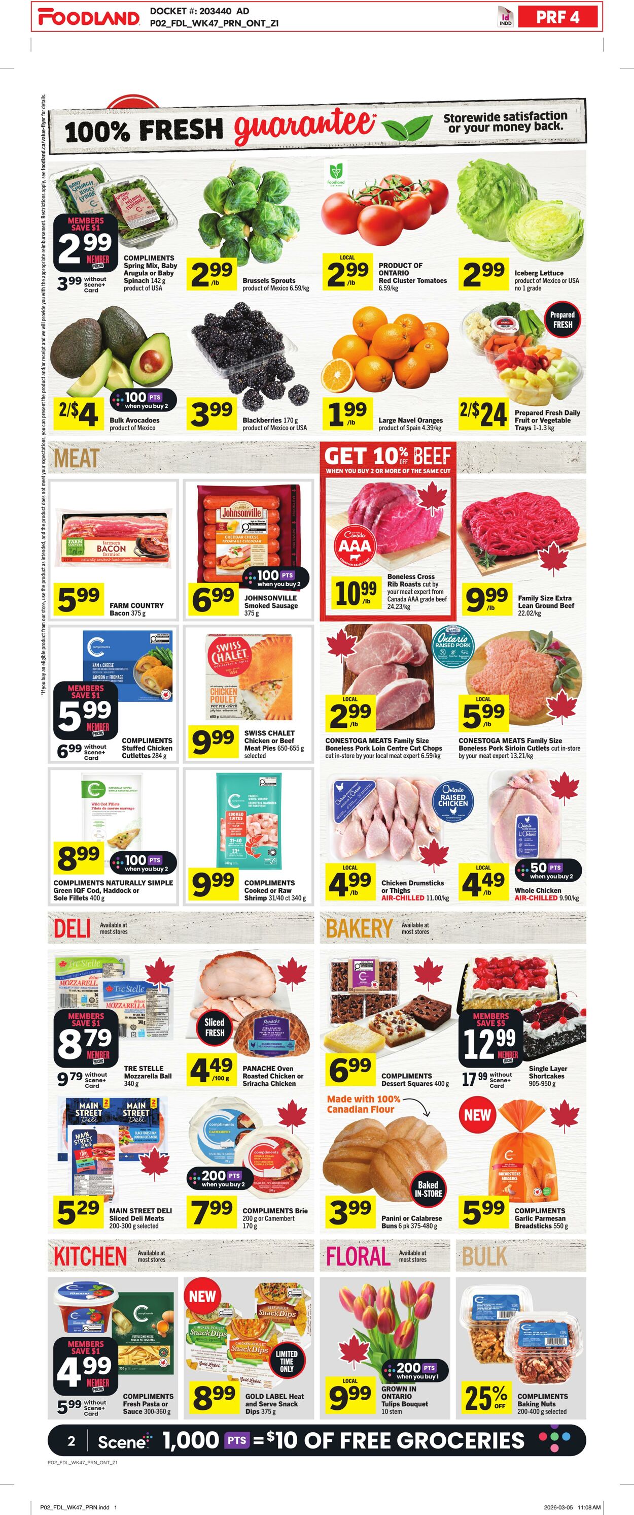 Flyer Foodland 19.03.2026 - 25.03.2026
