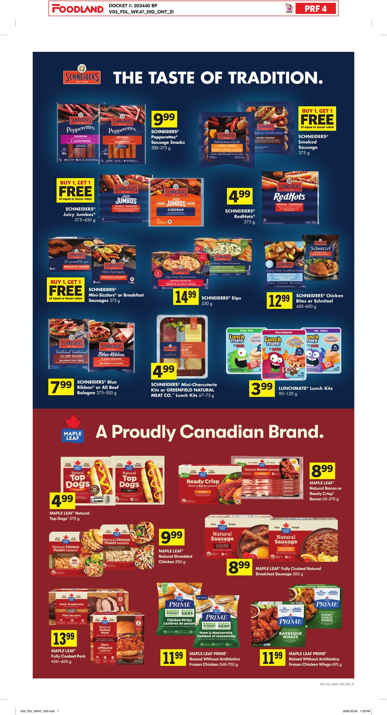 Flyer Foodland 19.03.2026 - 25.03.2026