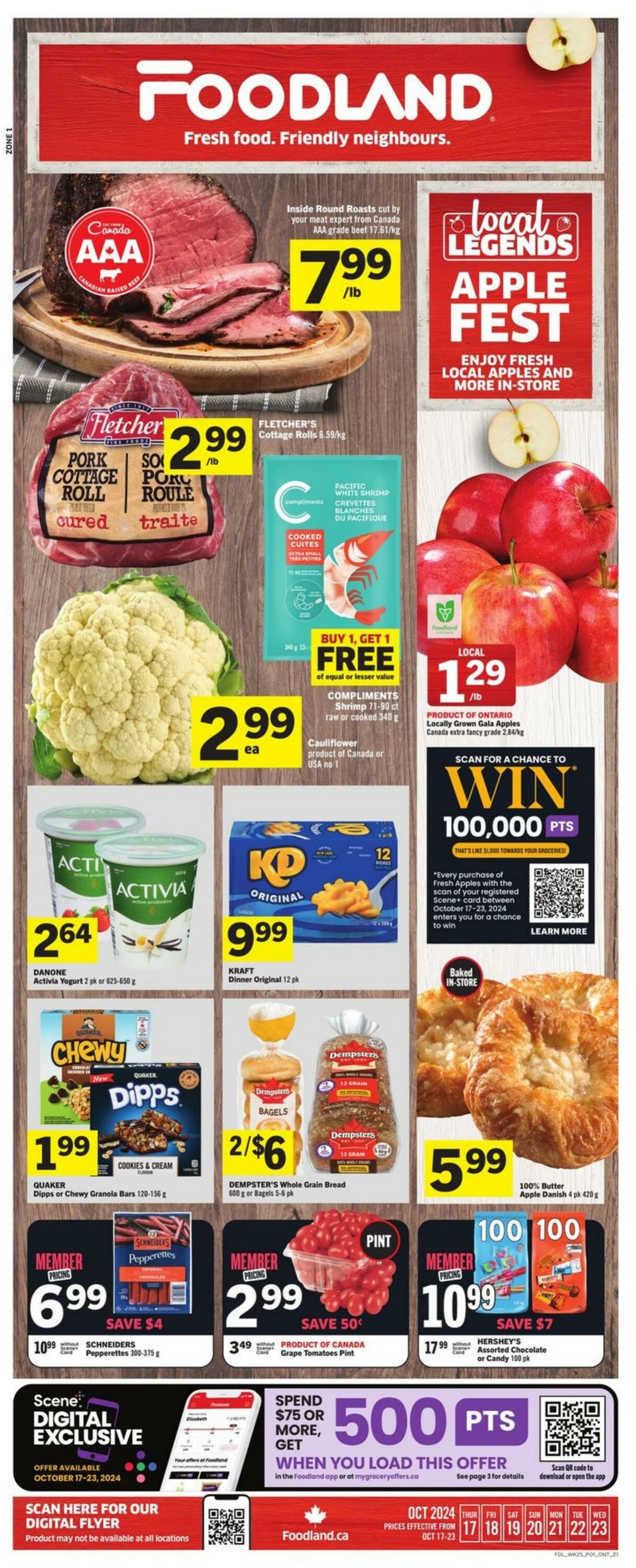 Flyer Foodland 17.10.2024 - 23.10.2024