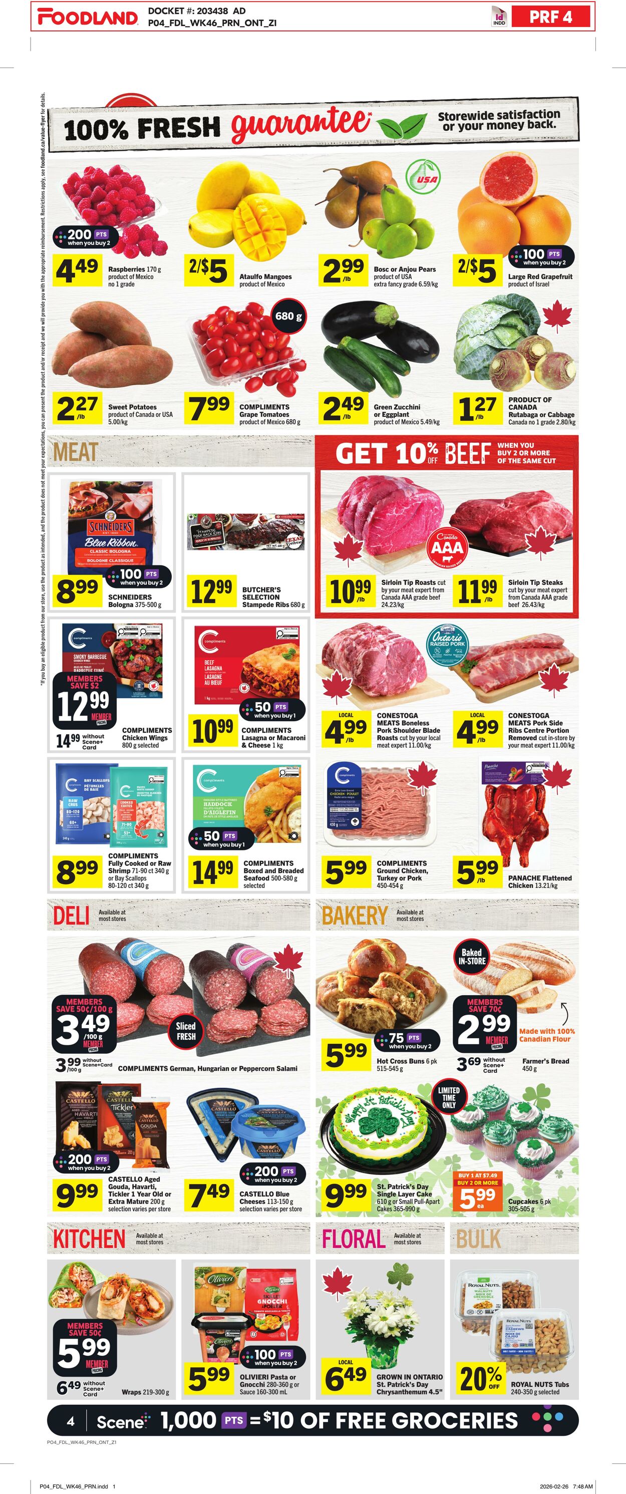 Flyer Foodland 12.03.2026 - 18.03.2026