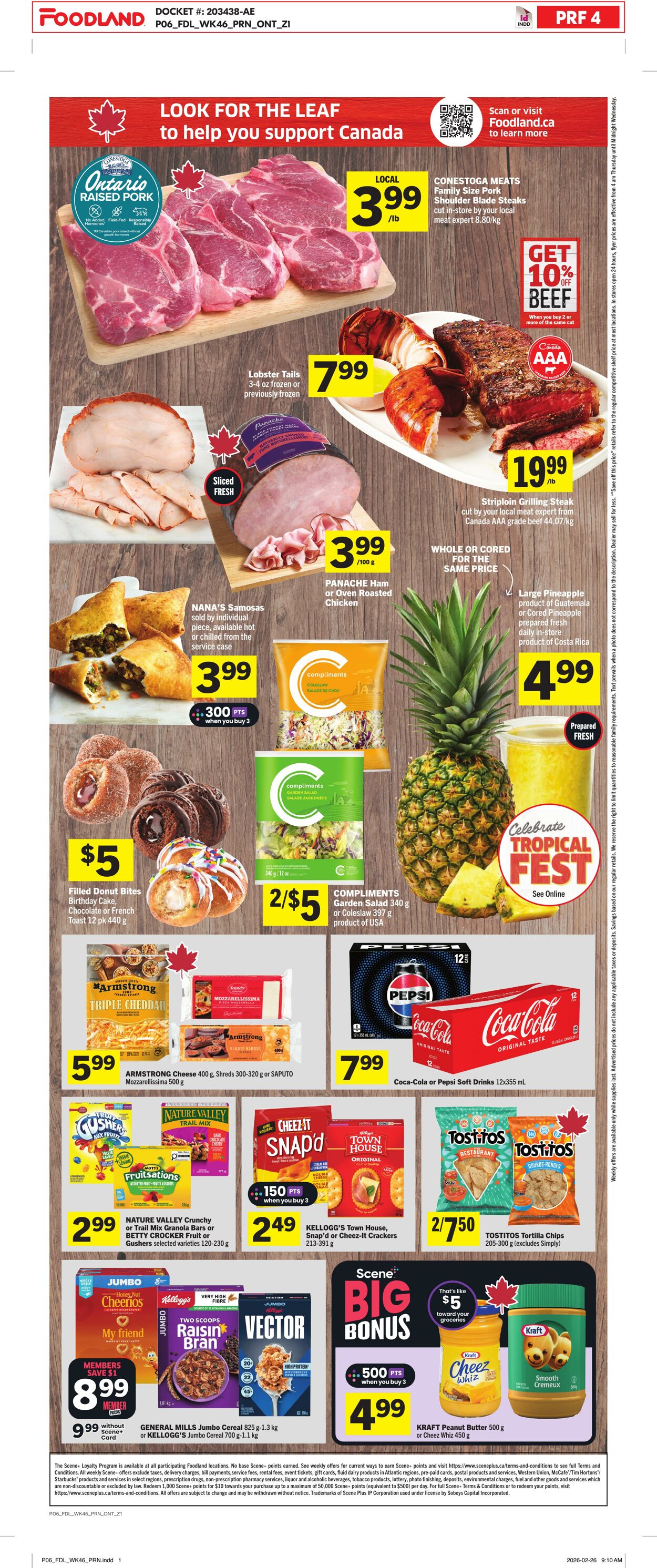Flyer Foodland 12.03.2026 - 18.03.2026