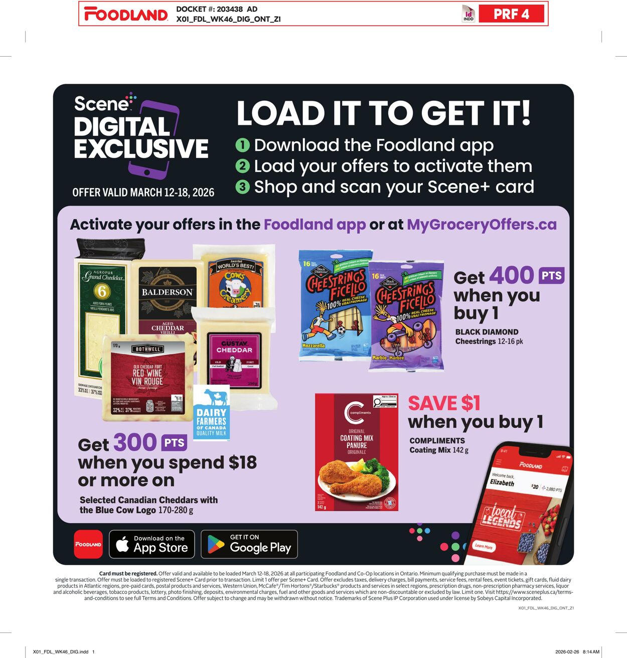 Flyer Foodland 12.03.2026 - 18.03.2026