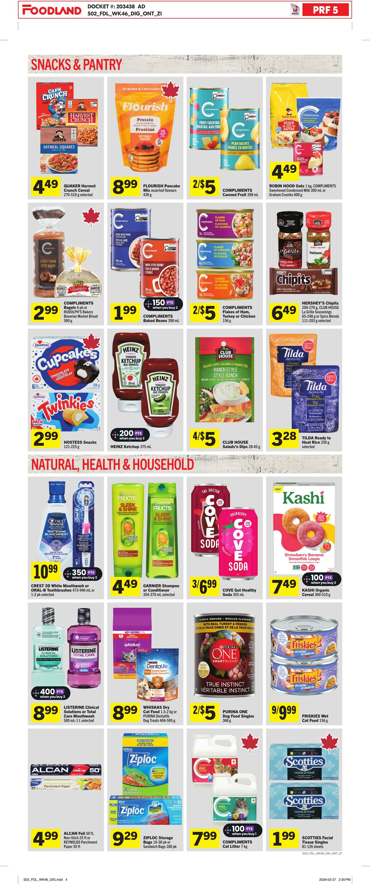 Flyer Foodland 12.03.2026 - 18.03.2026