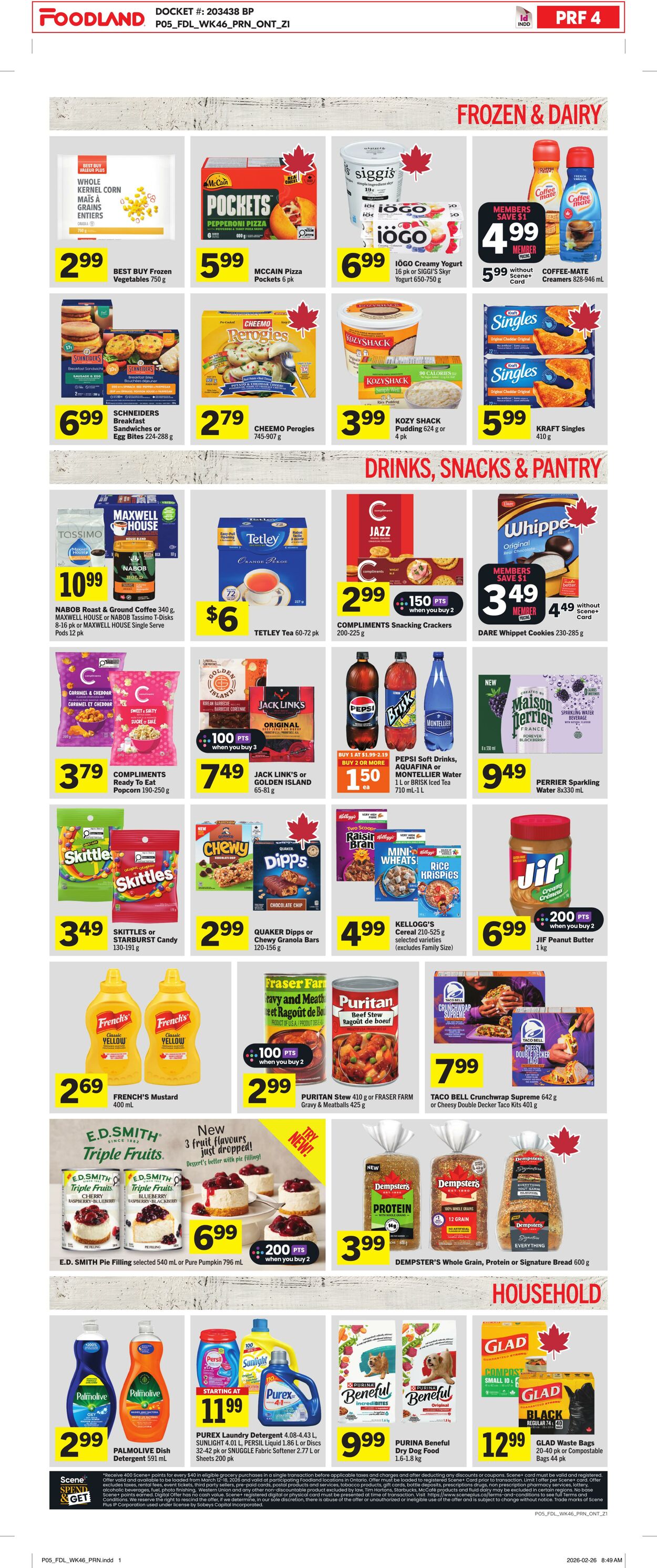 Flyer Foodland 12.03.2026 - 18.03.2026