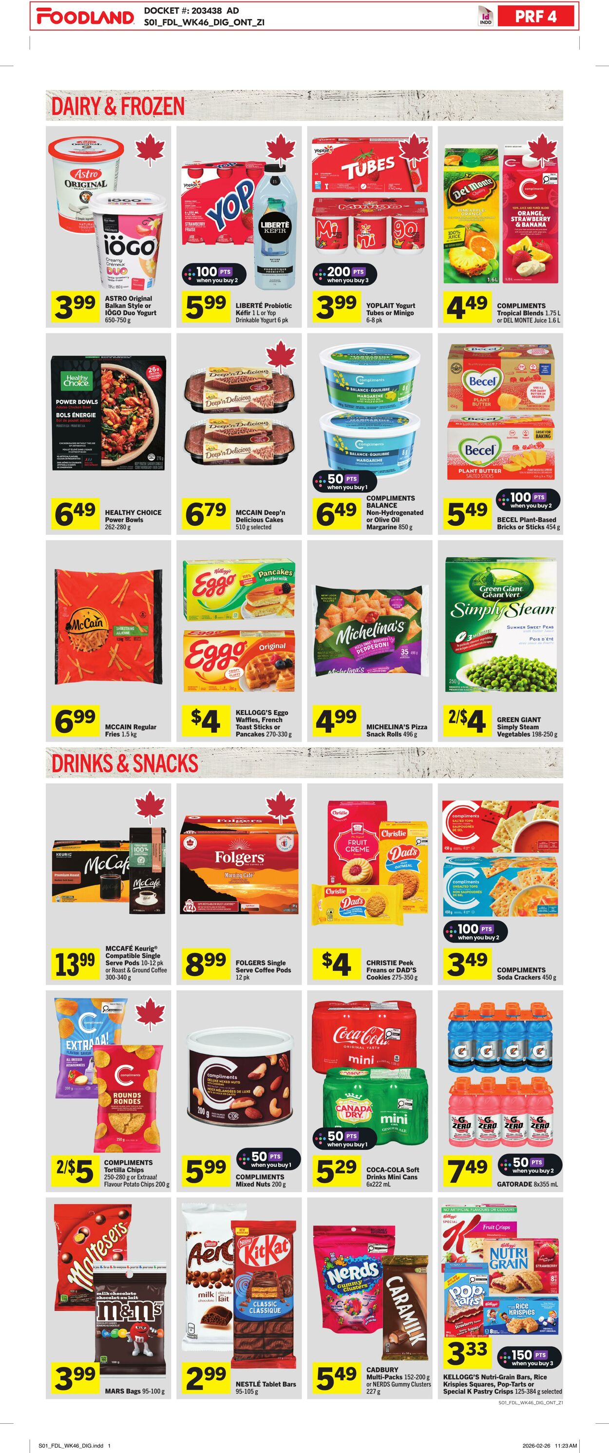 Flyer Foodland 12.03.2026 - 18.03.2026