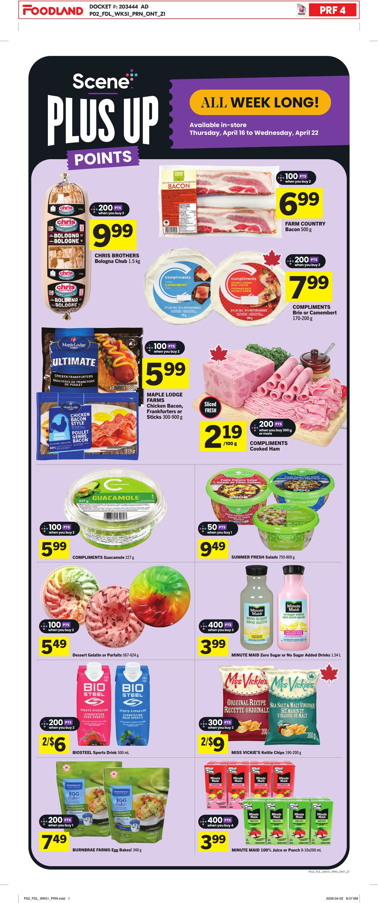 Flyer Foodland 16.04.2026 - 22.04.2026