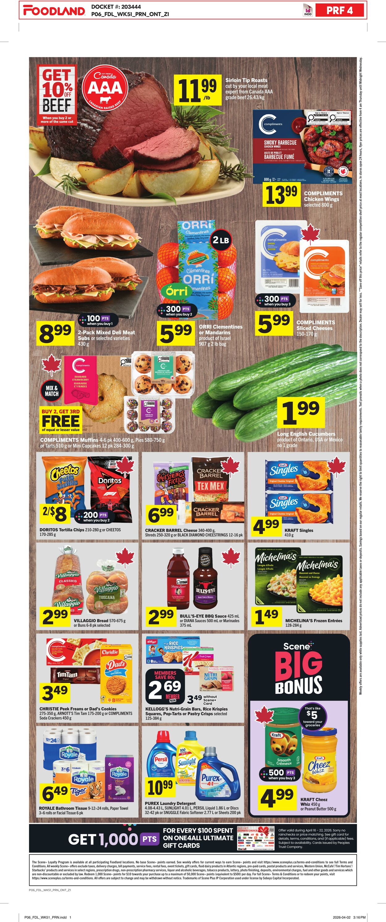 Flyer Foodland 16.04.2026 - 22.04.2026