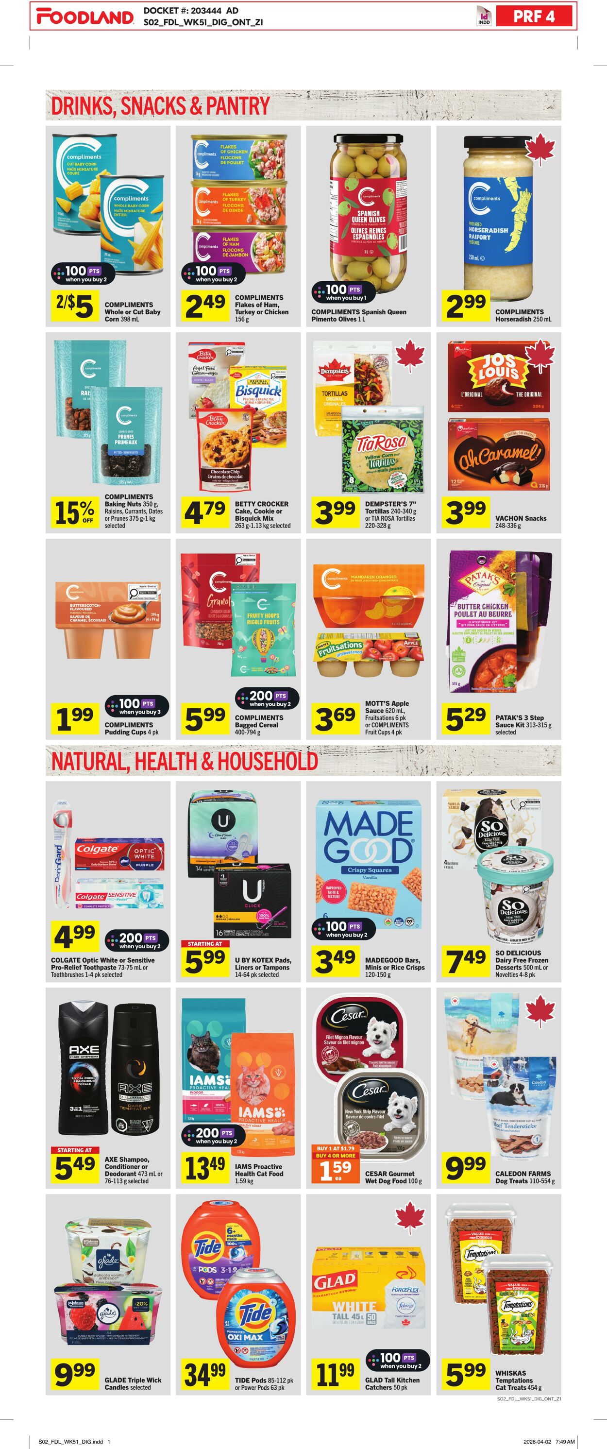 Flyer Foodland 16.04.2026 - 22.04.2026