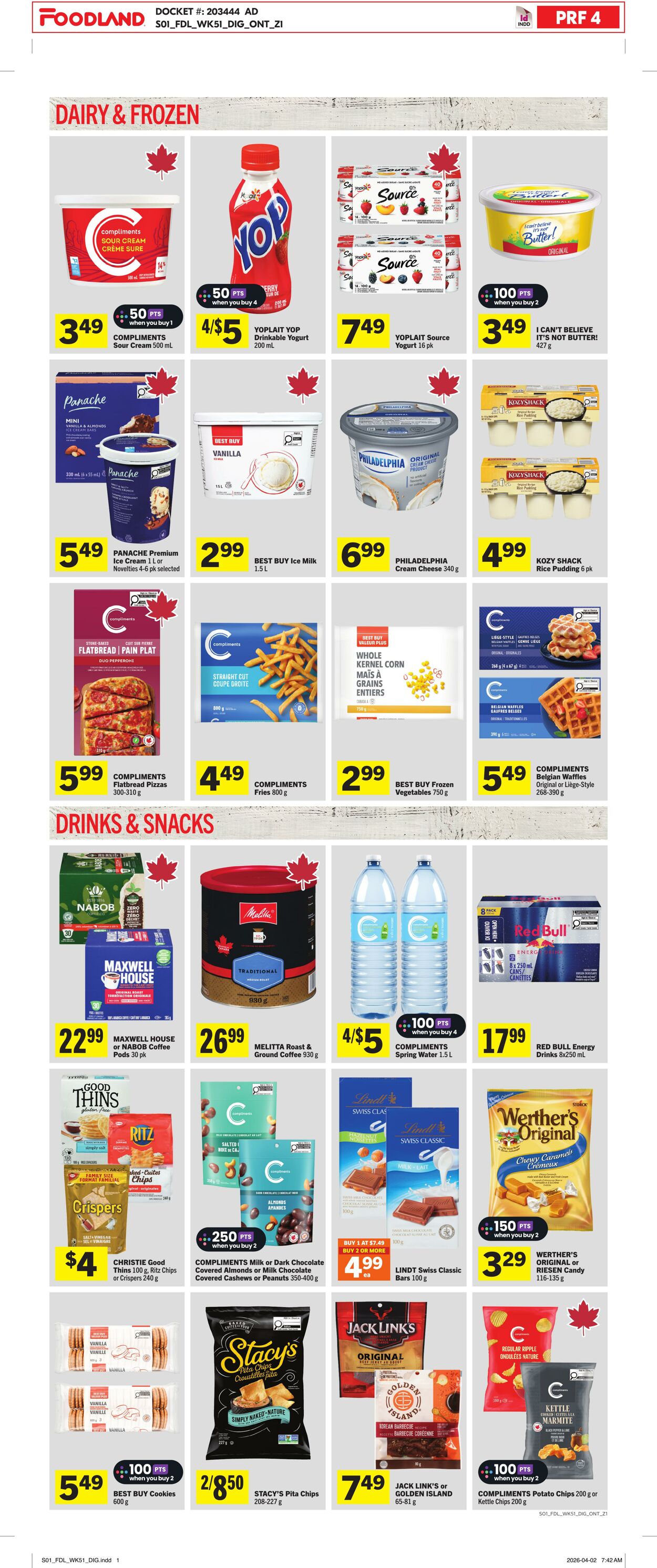 Flyer Foodland 16.04.2026 - 22.04.2026