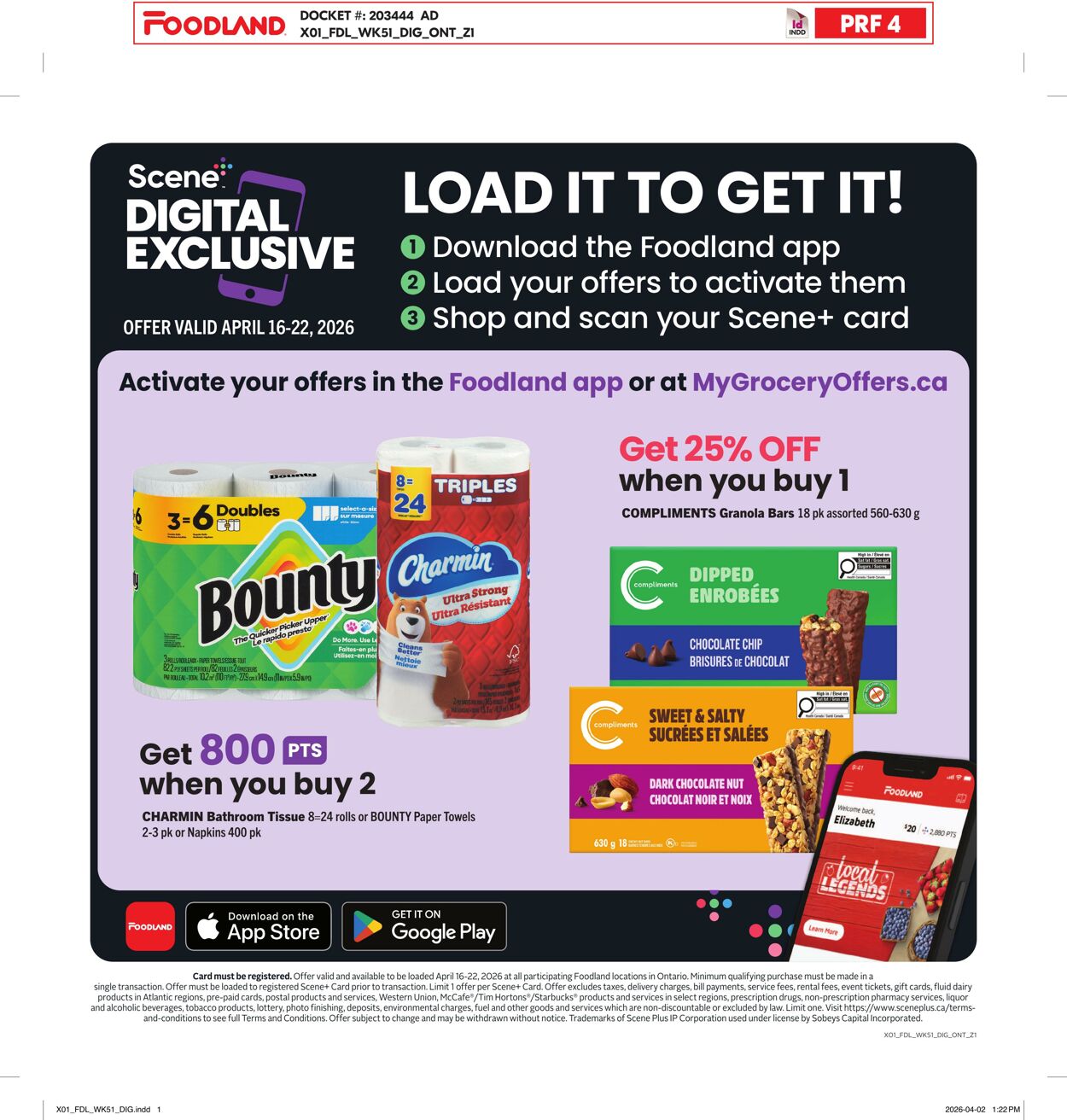 Flyer Foodland 16.04.2026 - 22.04.2026
