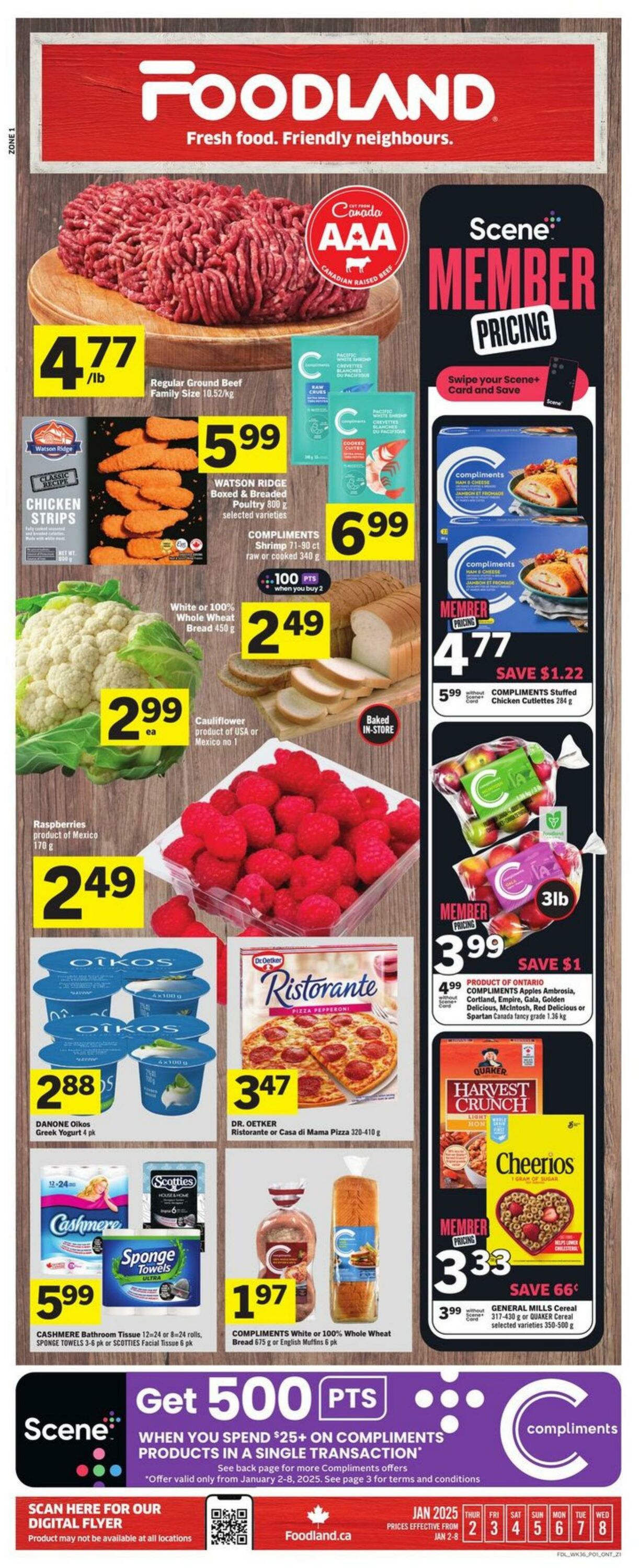 Flyer Foodland 02.01.2025 - 08.01.2025