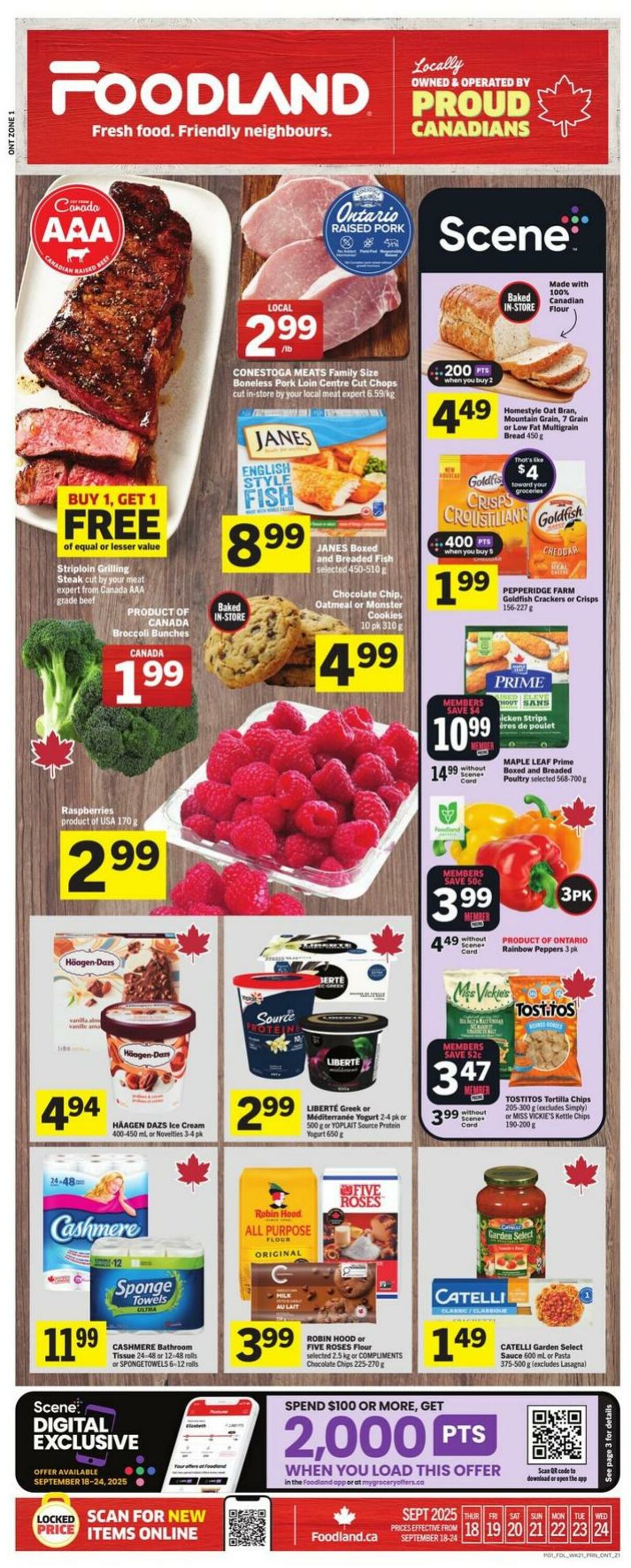 Flyer Foodland 18.09.2025 - 24.09.2025