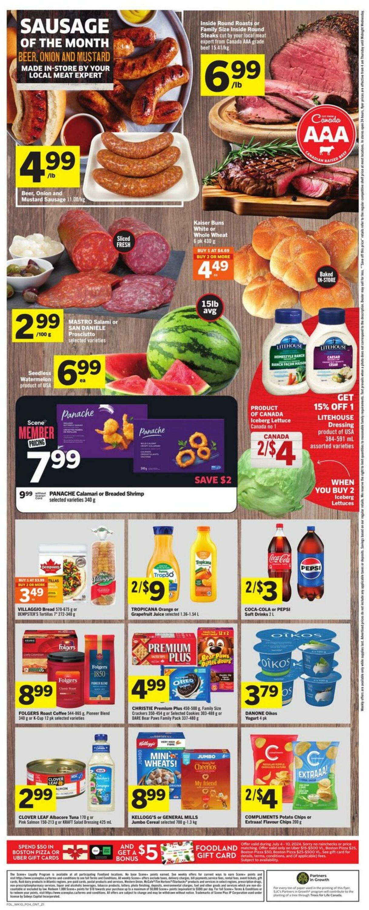 Flyer Foodland 04.07.2024 - 10.07.2024