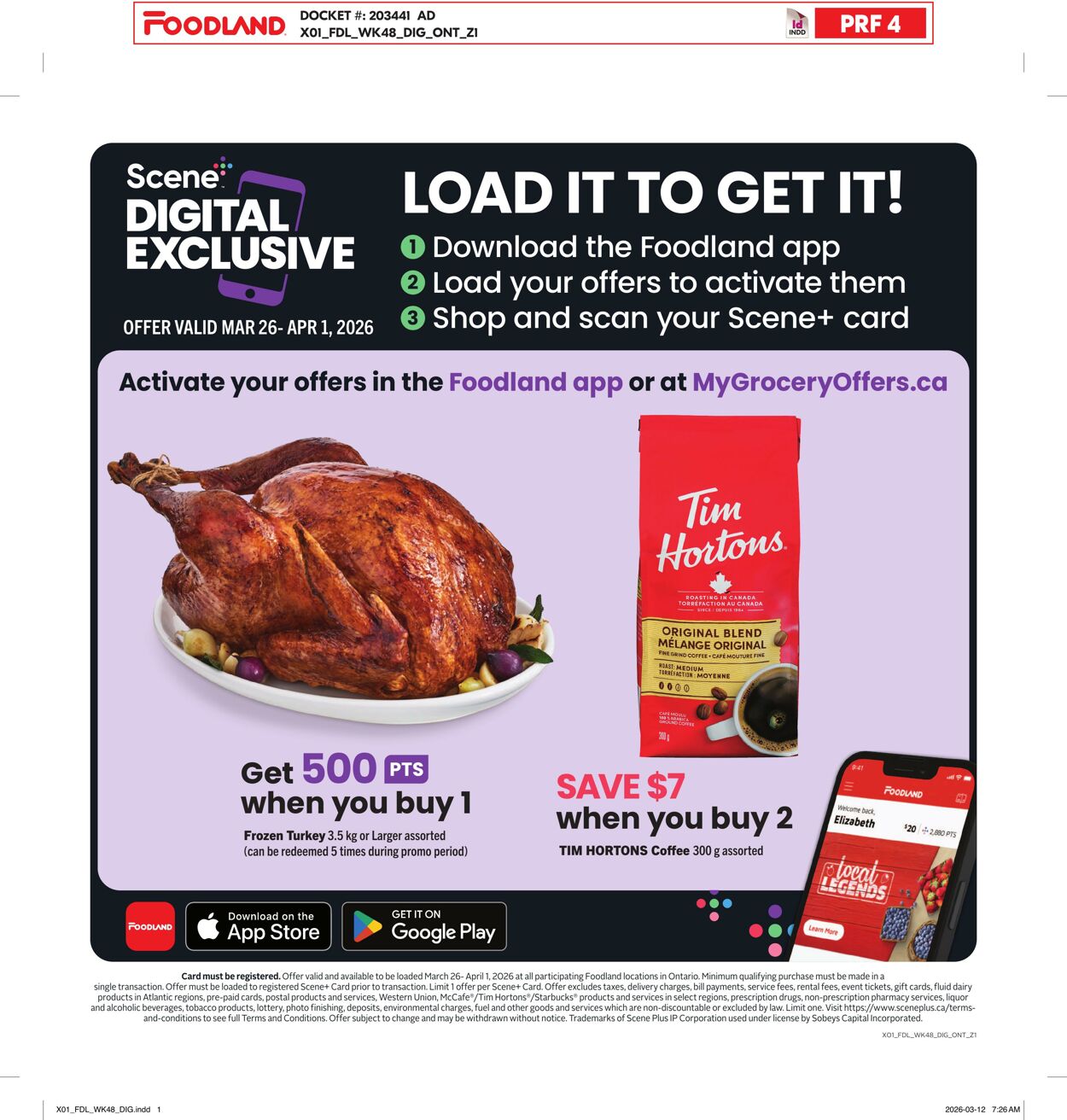 Flyer Foodland 26.03.2026 - 01.04.2026