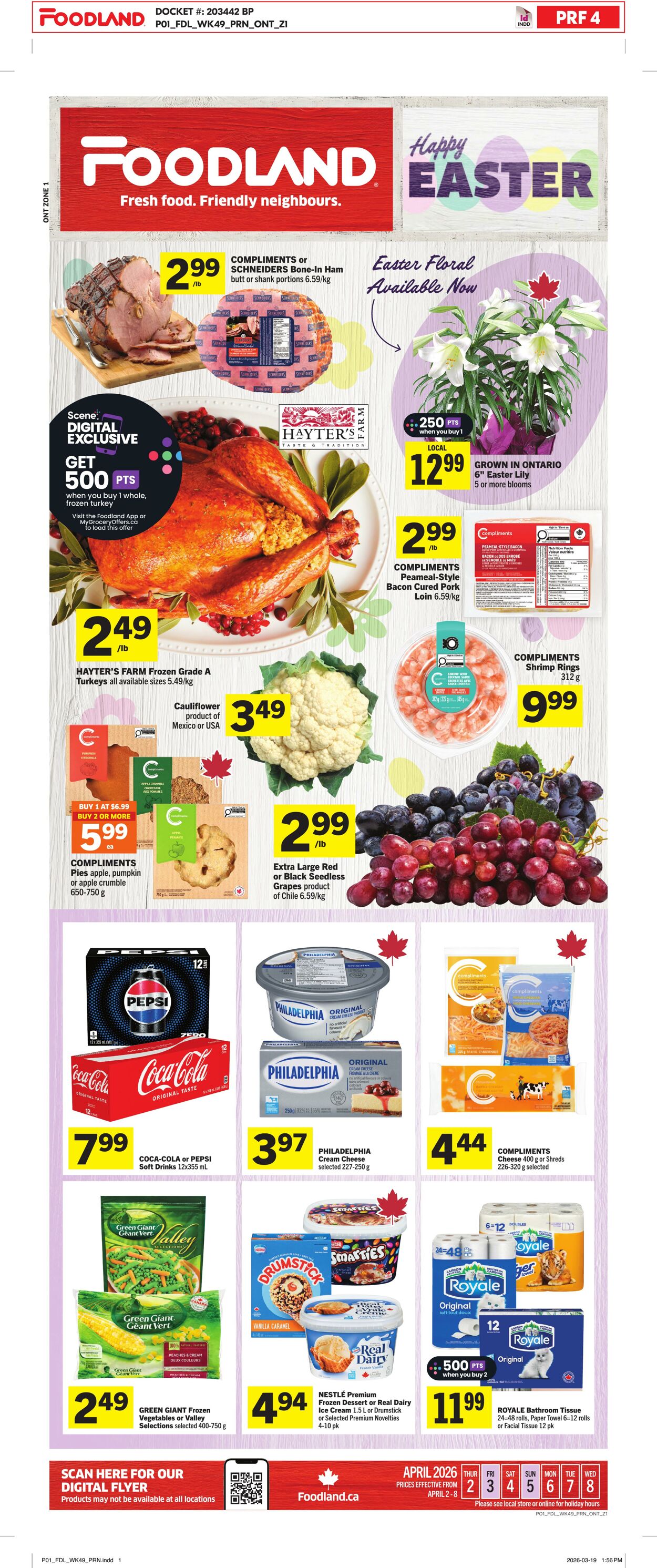 Flyer Foodland 02.04.2026 - 08.04.2026