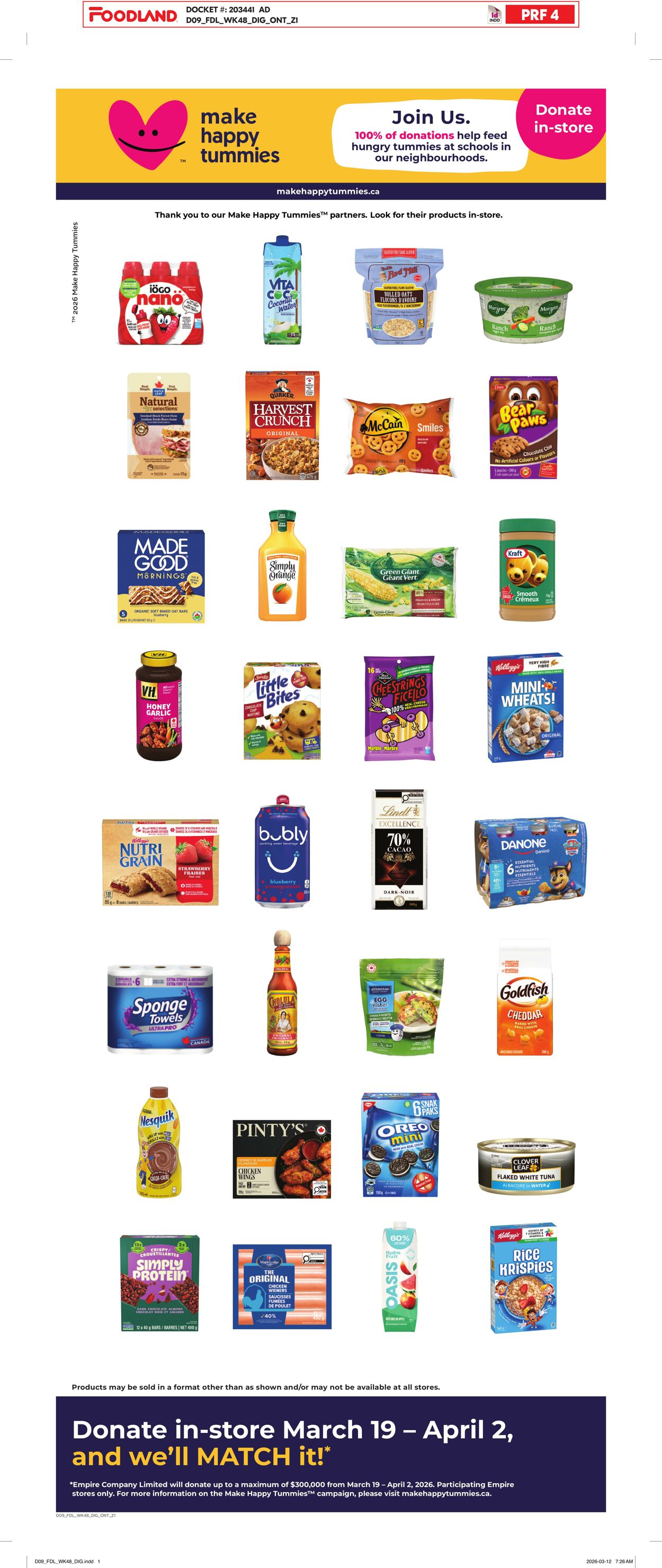 Flyer Foodland 26.03.2026 - 01.04.2026