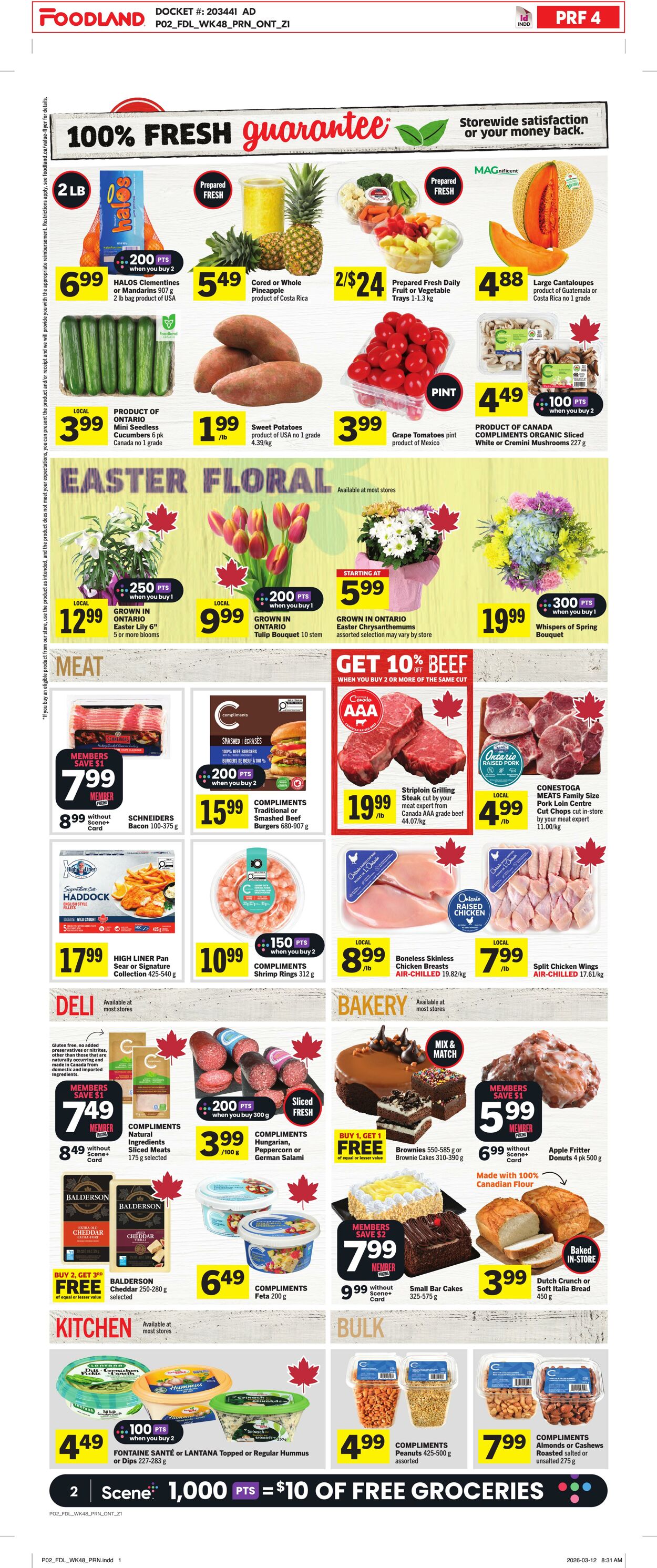 Flyer Foodland 26.03.2026 - 01.04.2026