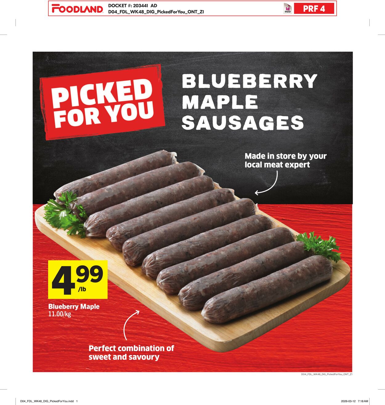 Flyer Foodland 26.03.2026 - 01.04.2026
