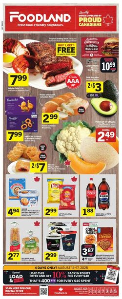 Flyer Foodland 14.08.2025 - 20.08.2025