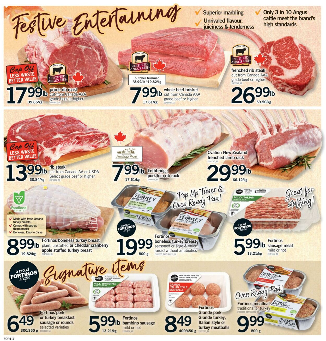Flyer Fortinos 02.10.2025 - 08.10.2025